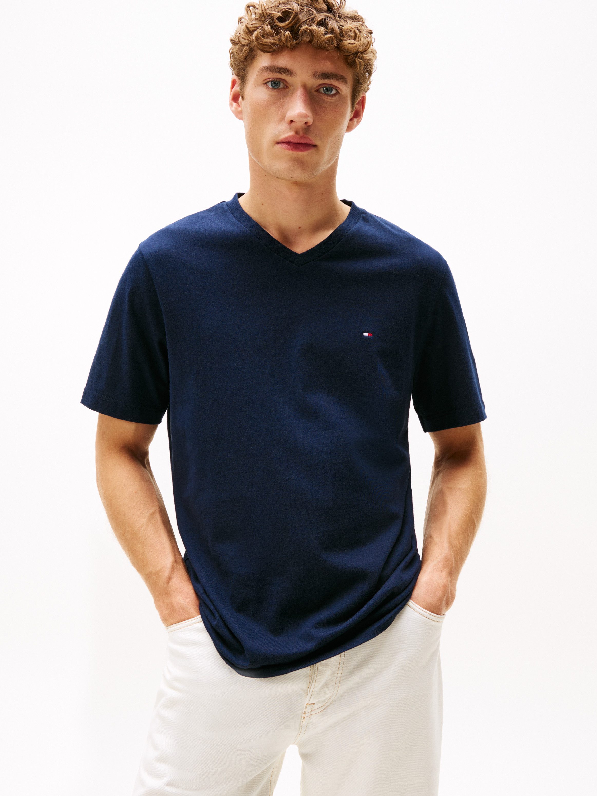 Tommy Hilfiger Shirt met V-hals ESSENTIAL V-NECK TEE