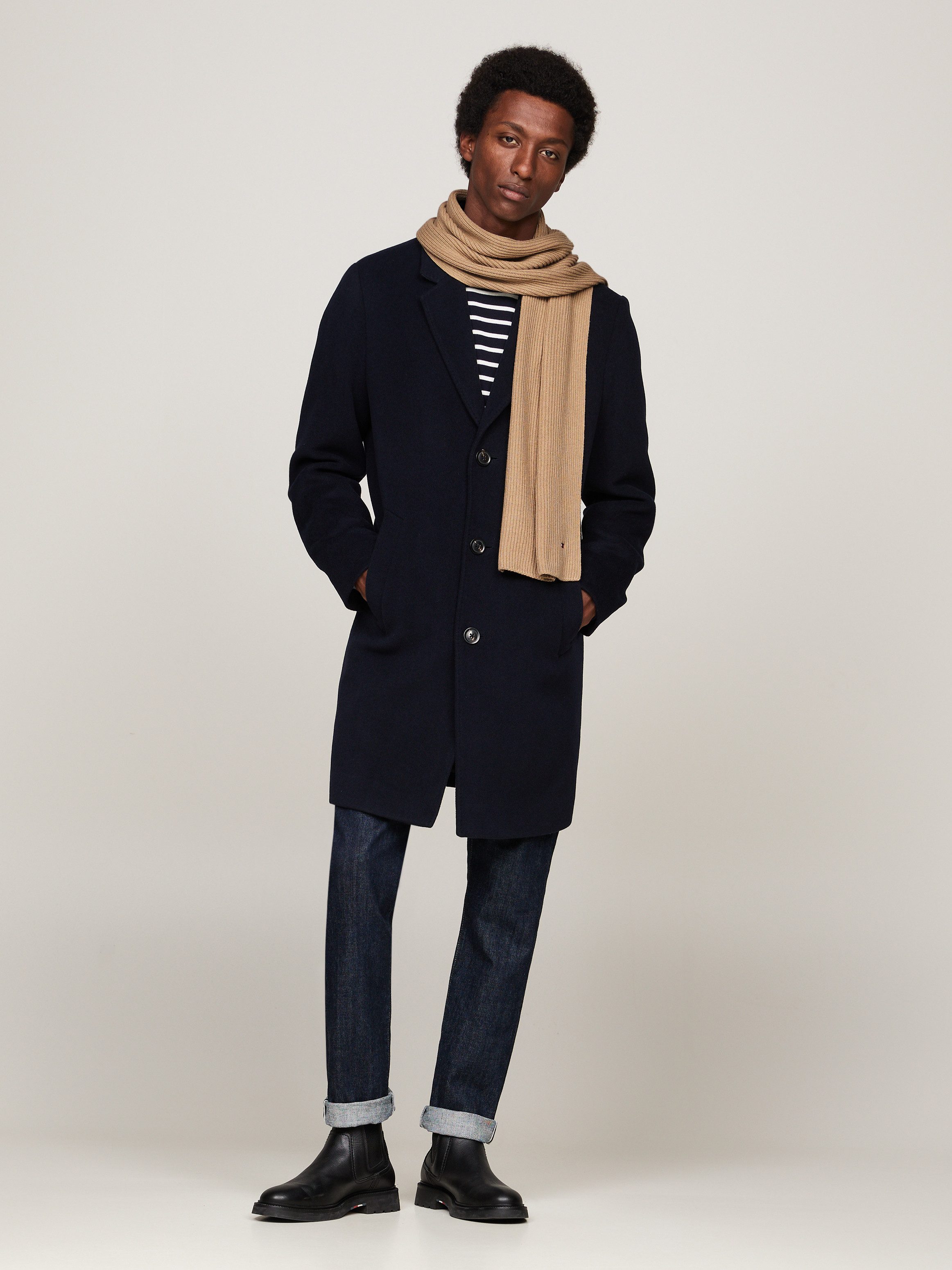 Tommy Hilfiger Gebreide sjaal TH FLAG PIMA COTTON CASH SCARF