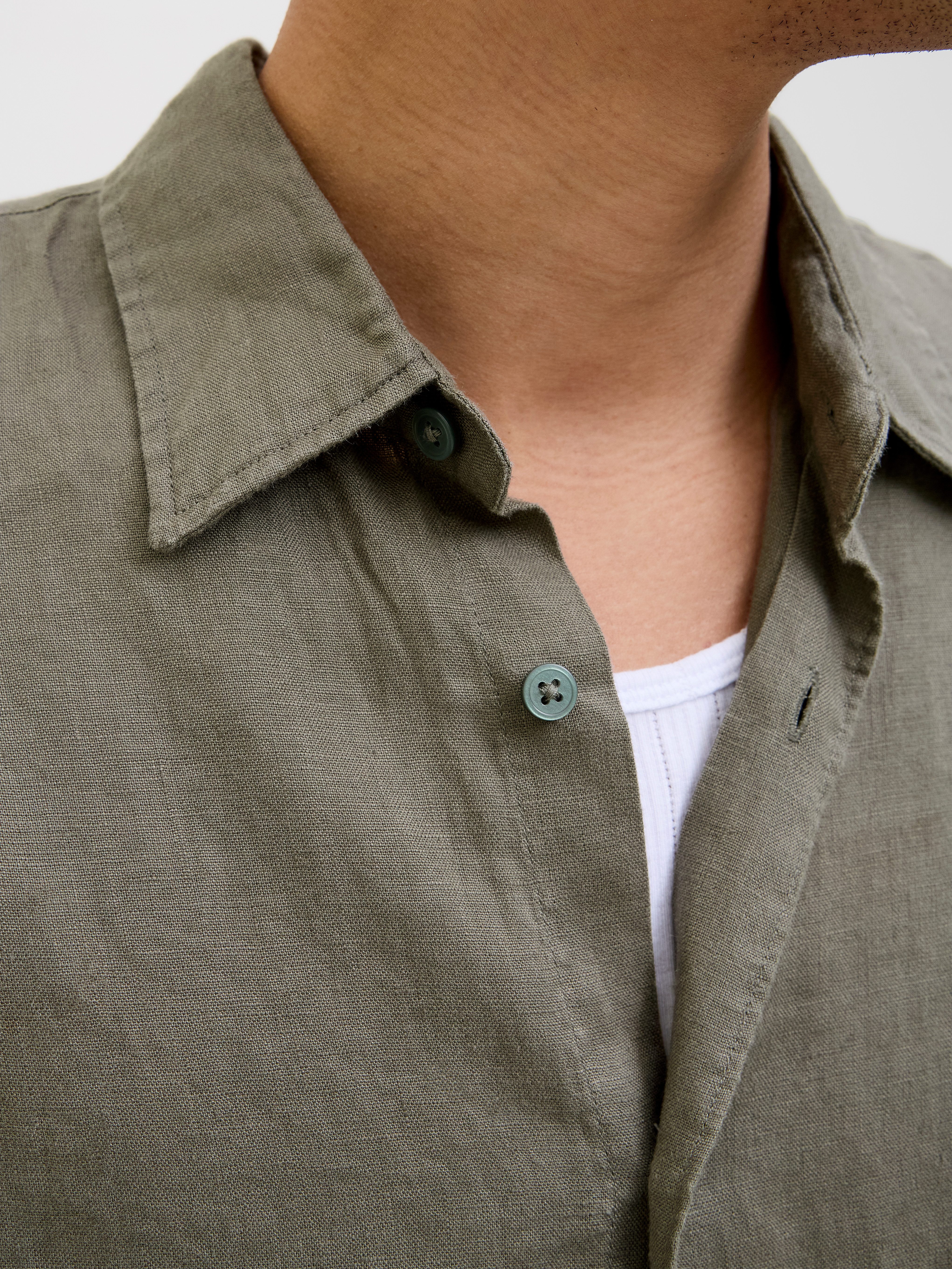 Jack & Jones Overhemd met lange mouwen JPRCCLAWRENCE LINEN L/S SHIRT SN