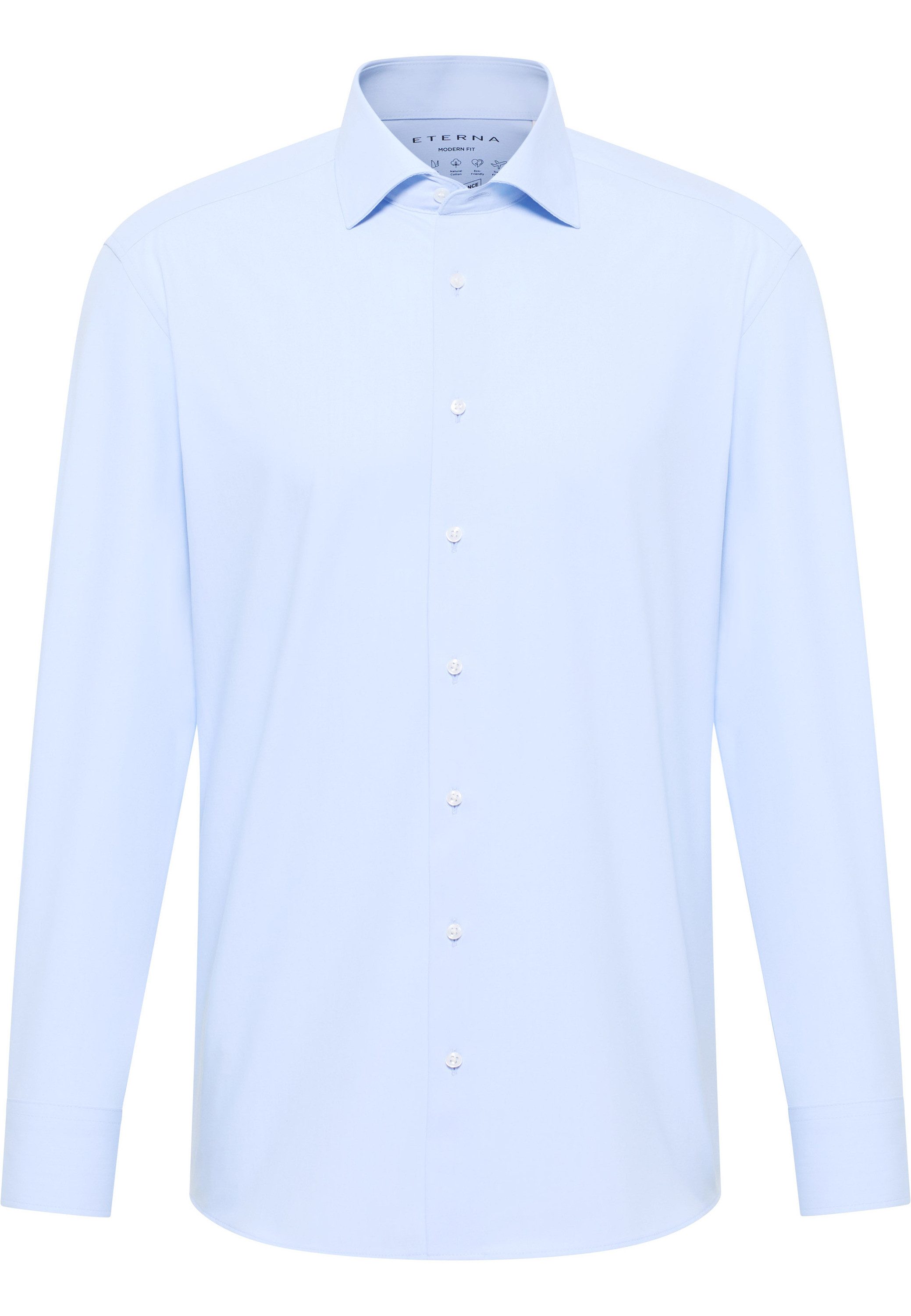 Eterna Overhemd met lange mouwen MODERN FIT NON IRON (strijkvrij)
