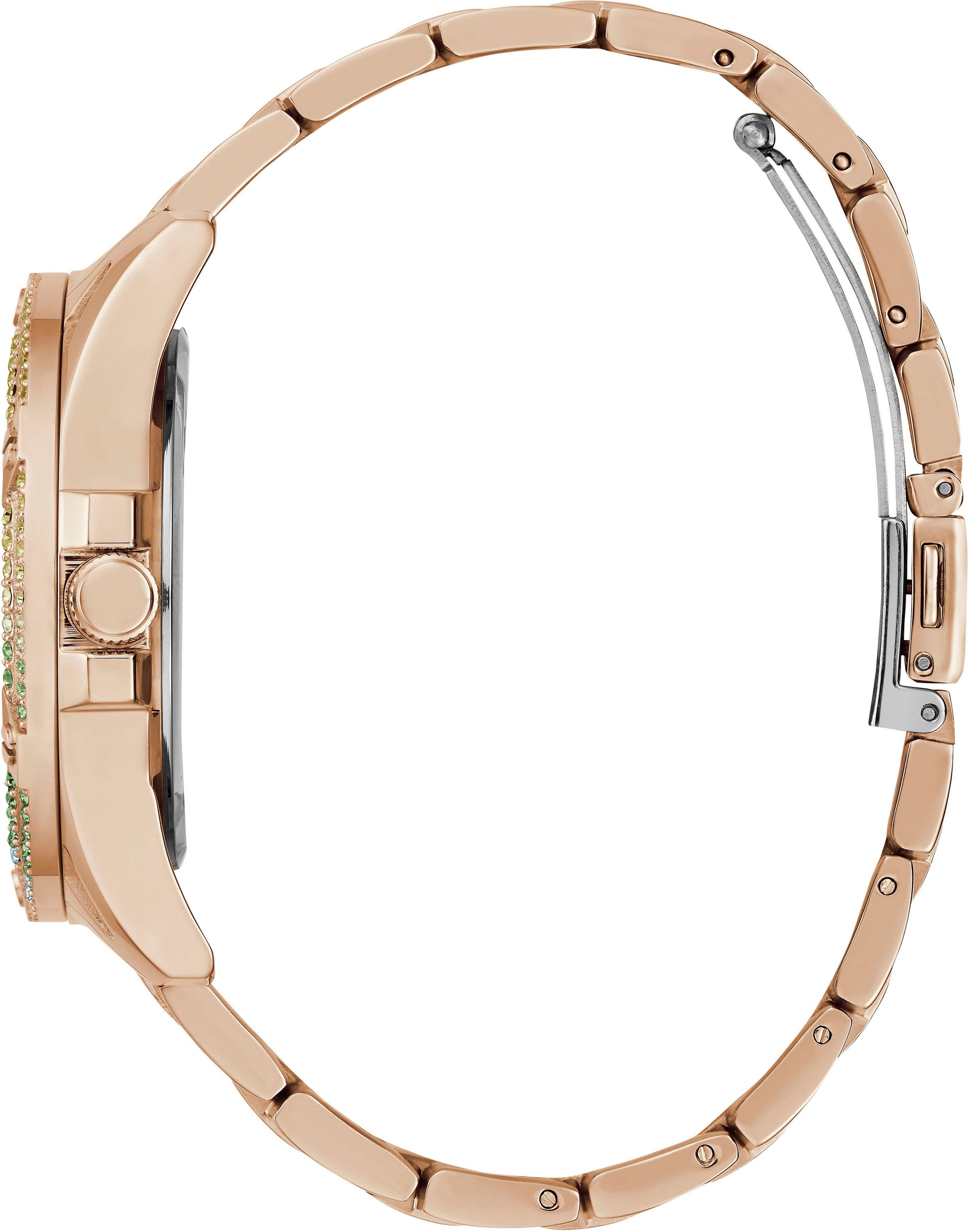 Guess Multifunctioneel horloge Queen Horloge, quartz, dameshorloge, analoog, siliconen band