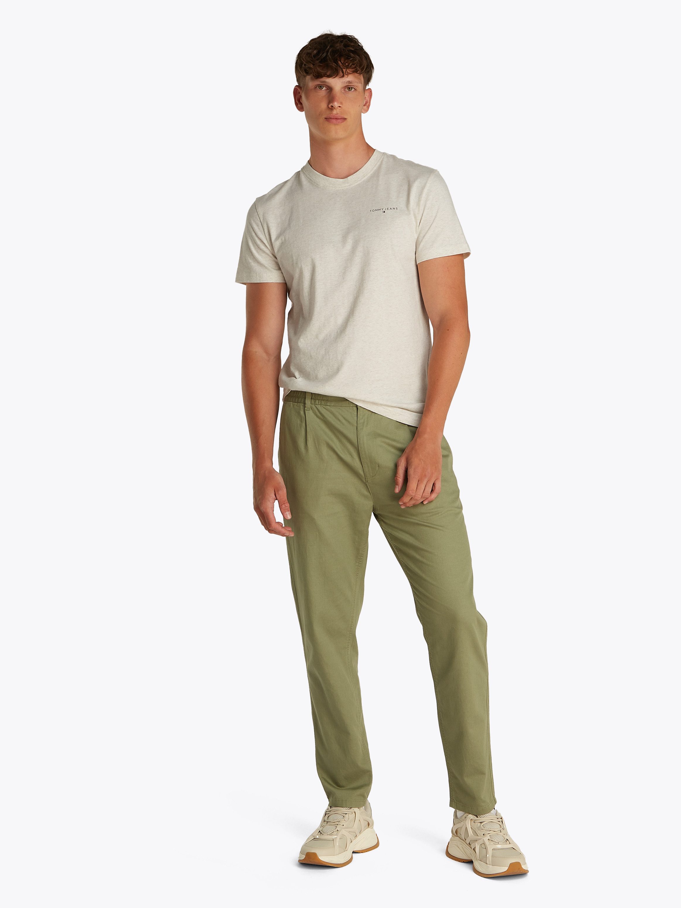 TOMMY JEANS T-shirt TJM SLIM LINEAR CHEST SS TEE EXT