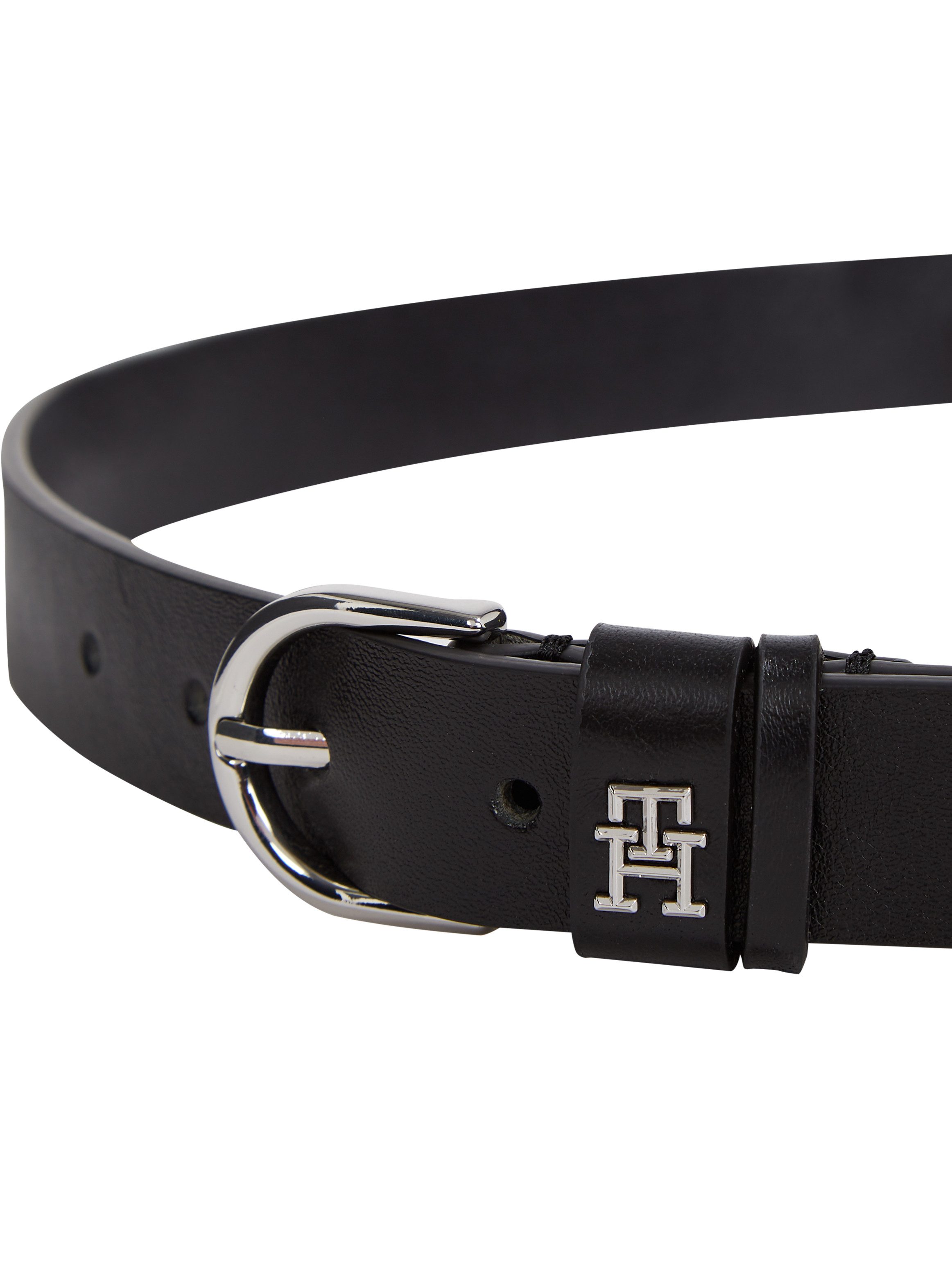 Tommy Hilfiger Leren riem ESSENTIAL EFFORTLESS 2.5 SV Eenvoudige doornsluiting, metalen embleem