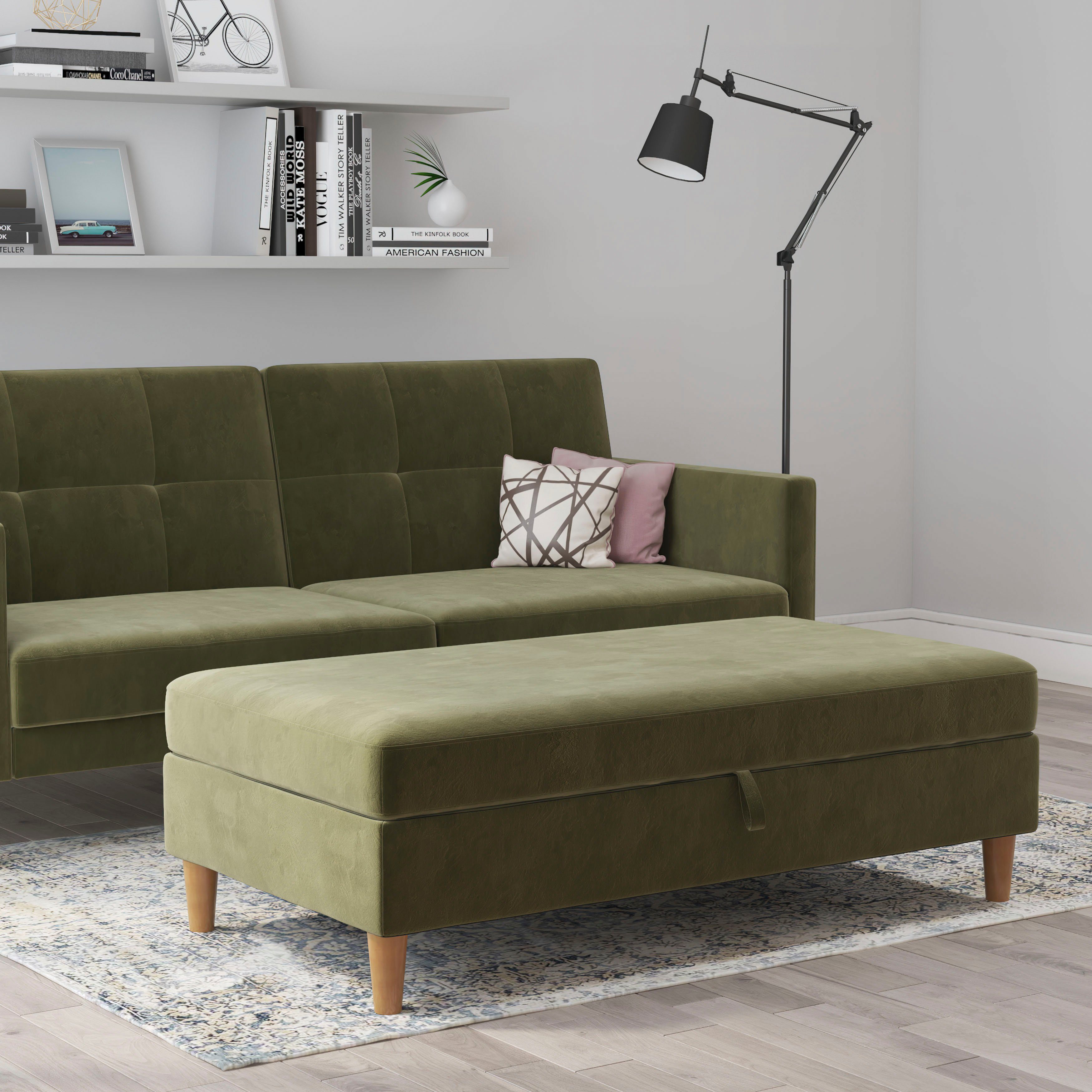 Dorel Home Hocker met bergruimte Lilly met bergruimte, vrij in ruimte plaatsbaar, zithoogte 43 cm (1 stuk)