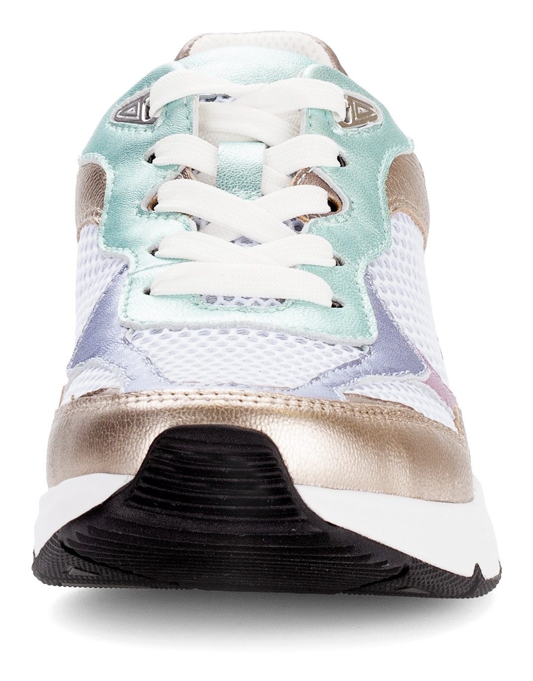 Gabor Rollingsoft Sneakers met sleehak , vrijetijdsschoen, halfschoen, veterschoen met gepolsterde schacht