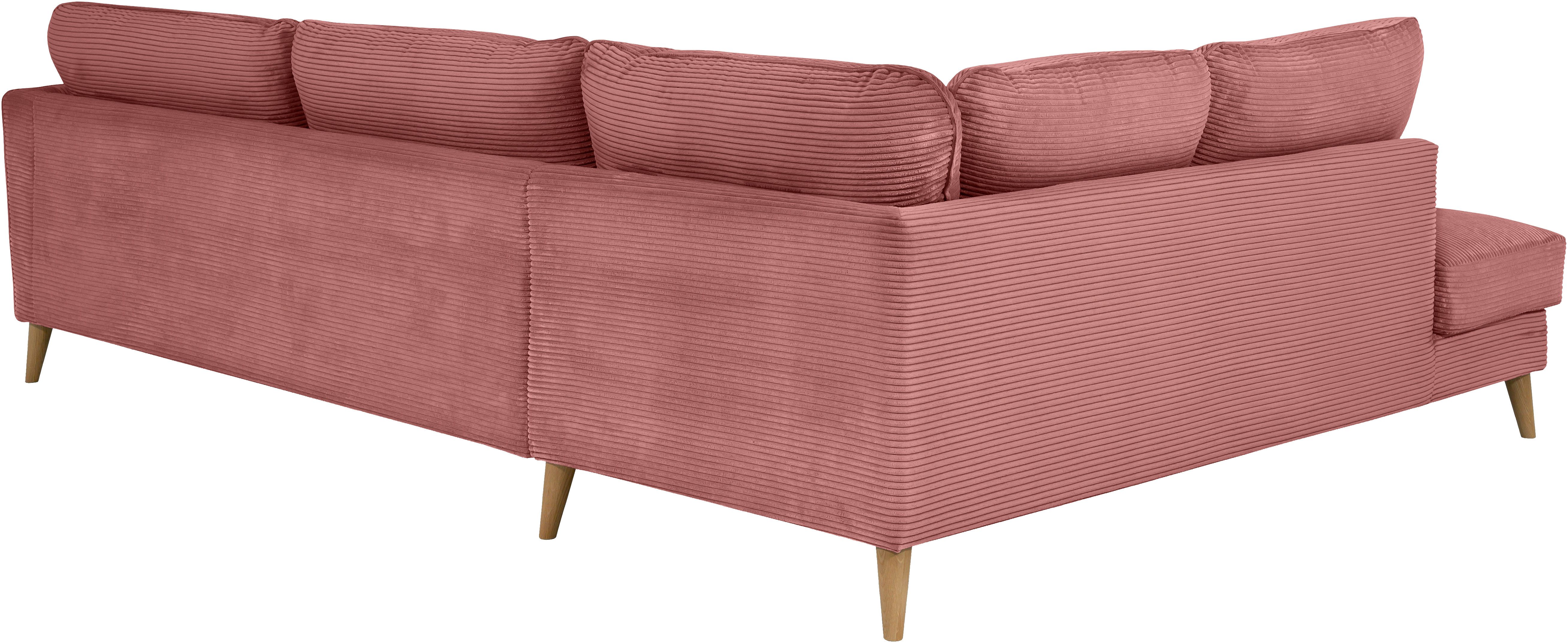 Home affaire Hoekbank MARSEILLE 278/202 cm, L-vorm, ottoman rechts/links, verschillende bekledingen