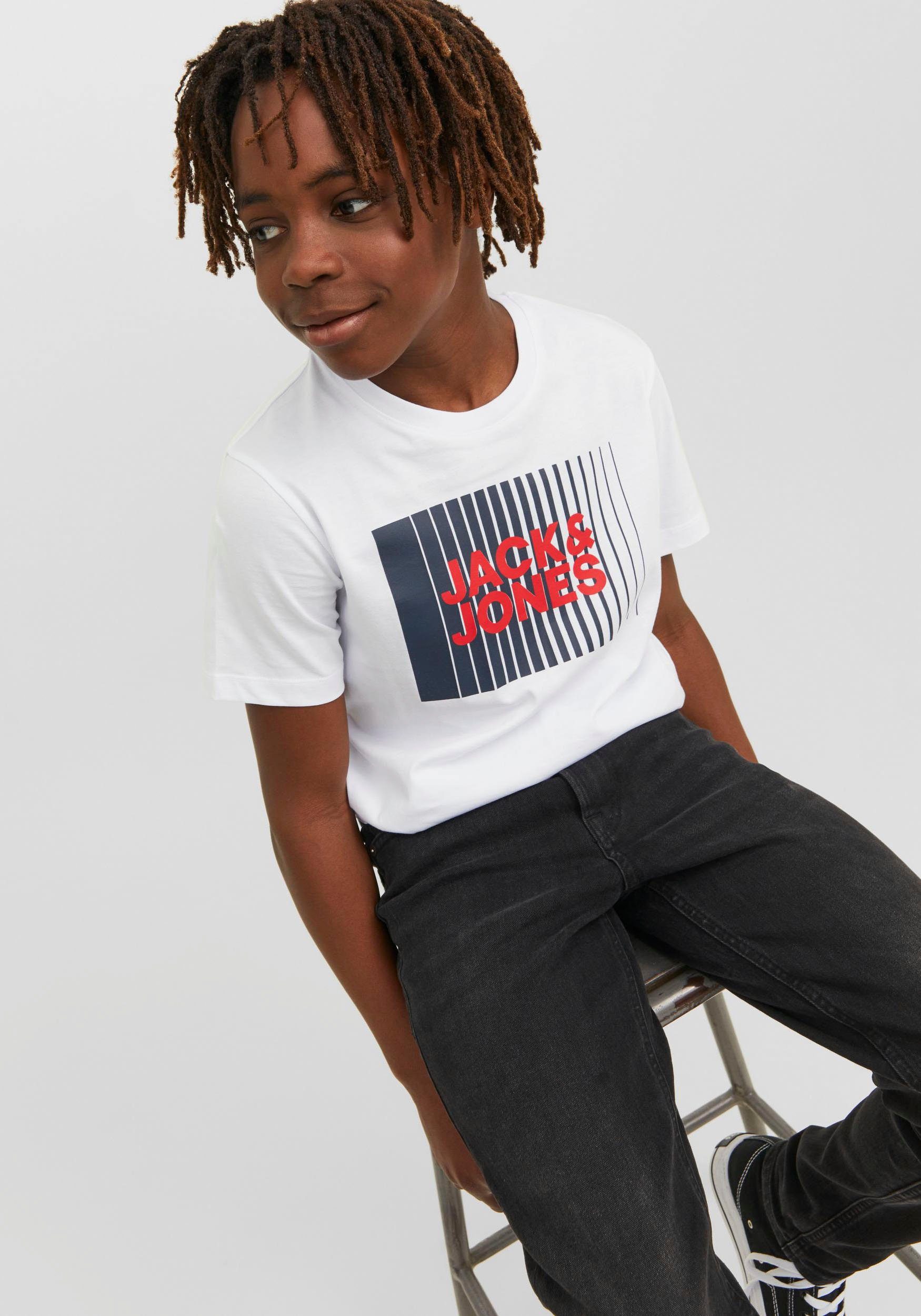 Jack & Jones Junior Shirt met korte mouwen JJECORP LOGO TEE PLAY SS O-NECK NOOS JNR