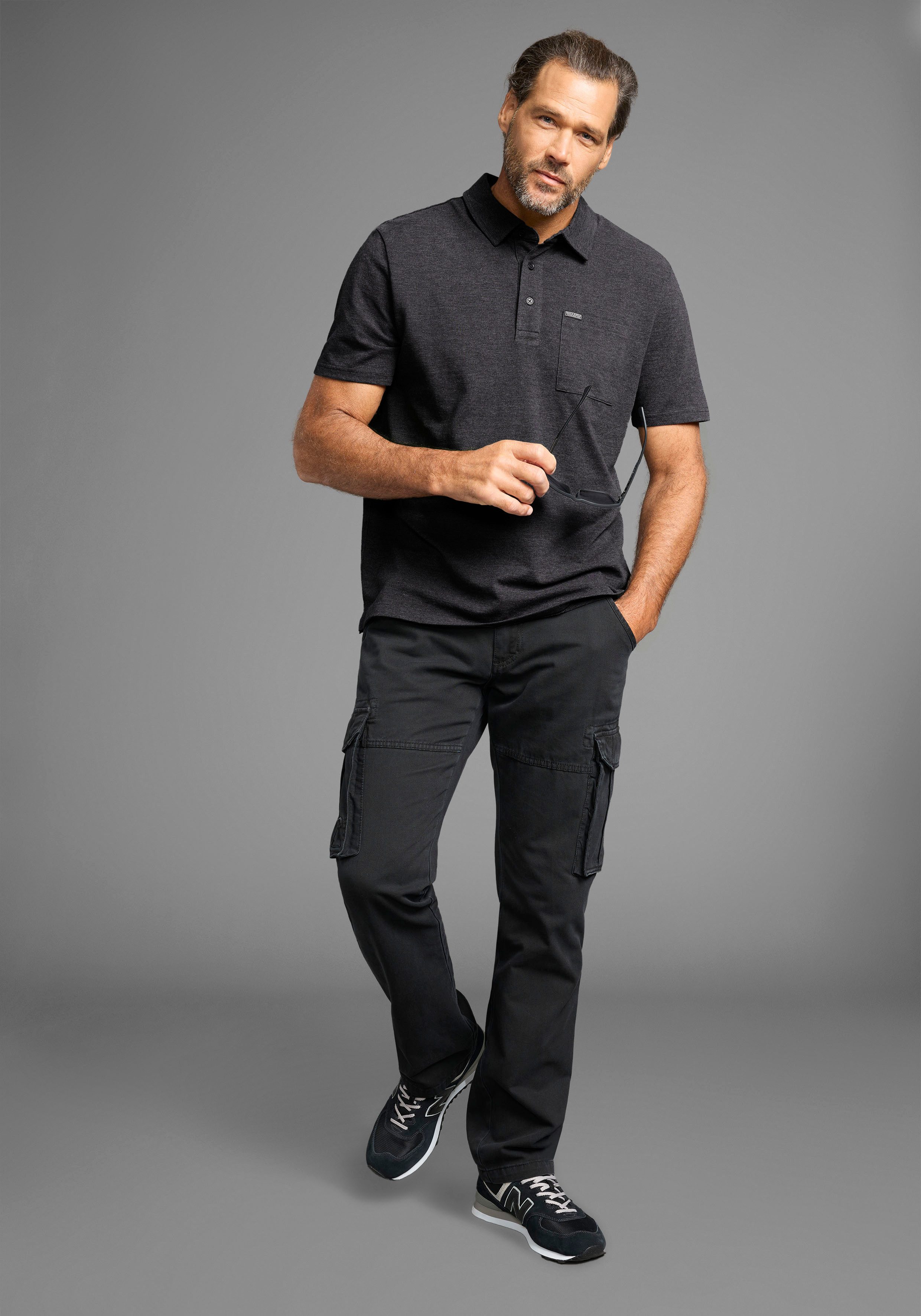Man's World Poloshirt met borstzak