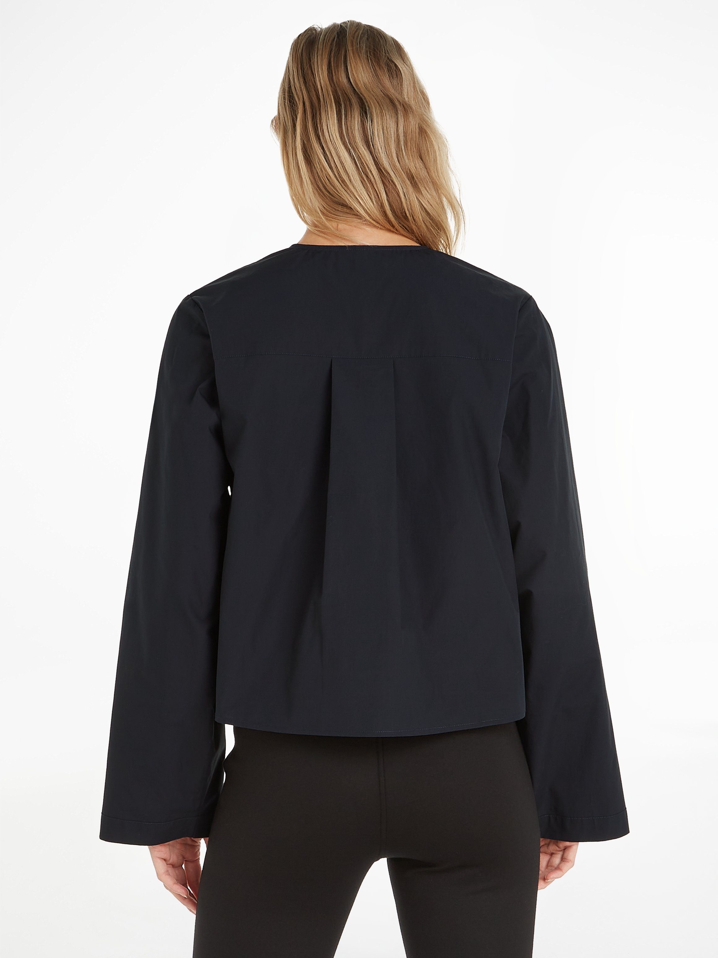 Tommy Hilfiger Blouse met lange mouwen met diepe serafino-halslijn