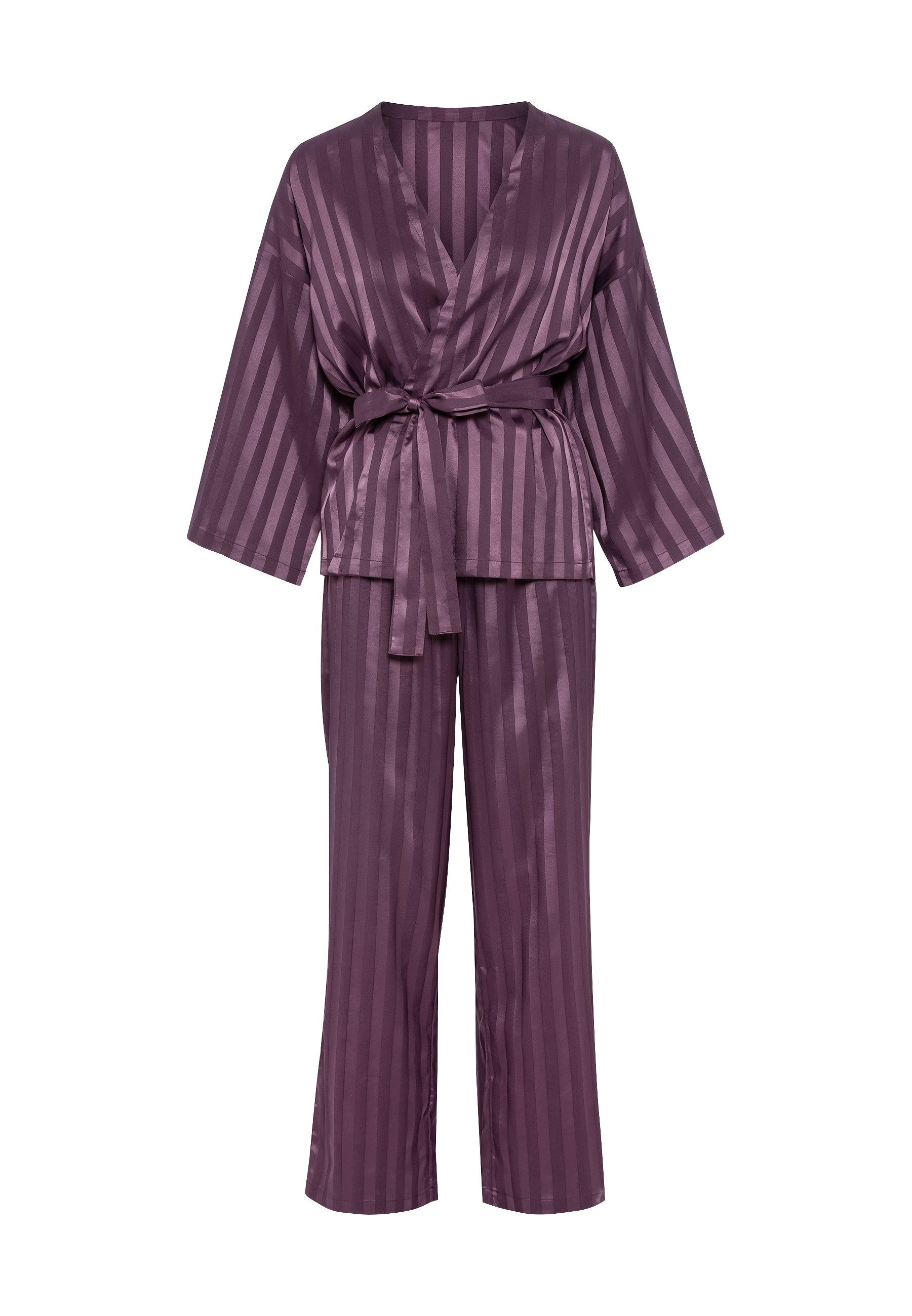 LSCN by LASCANA Pyjama in kimono-stijl (set, 2-delig)