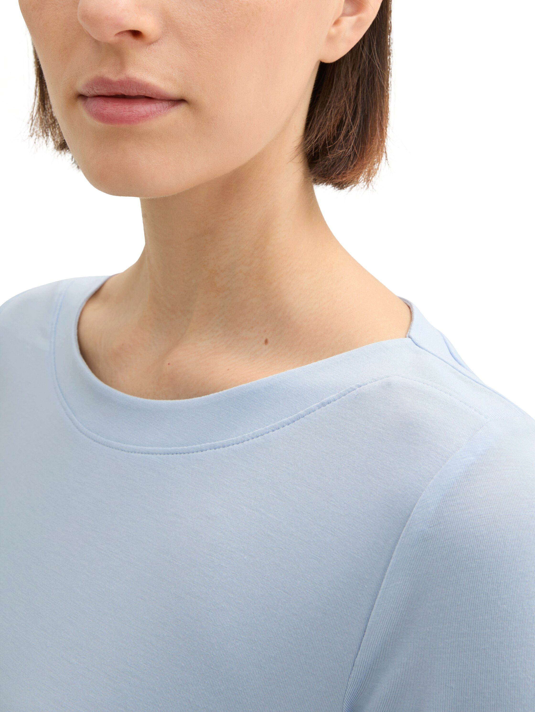 Tom Tailor Shirt met lange mouwen met boothals