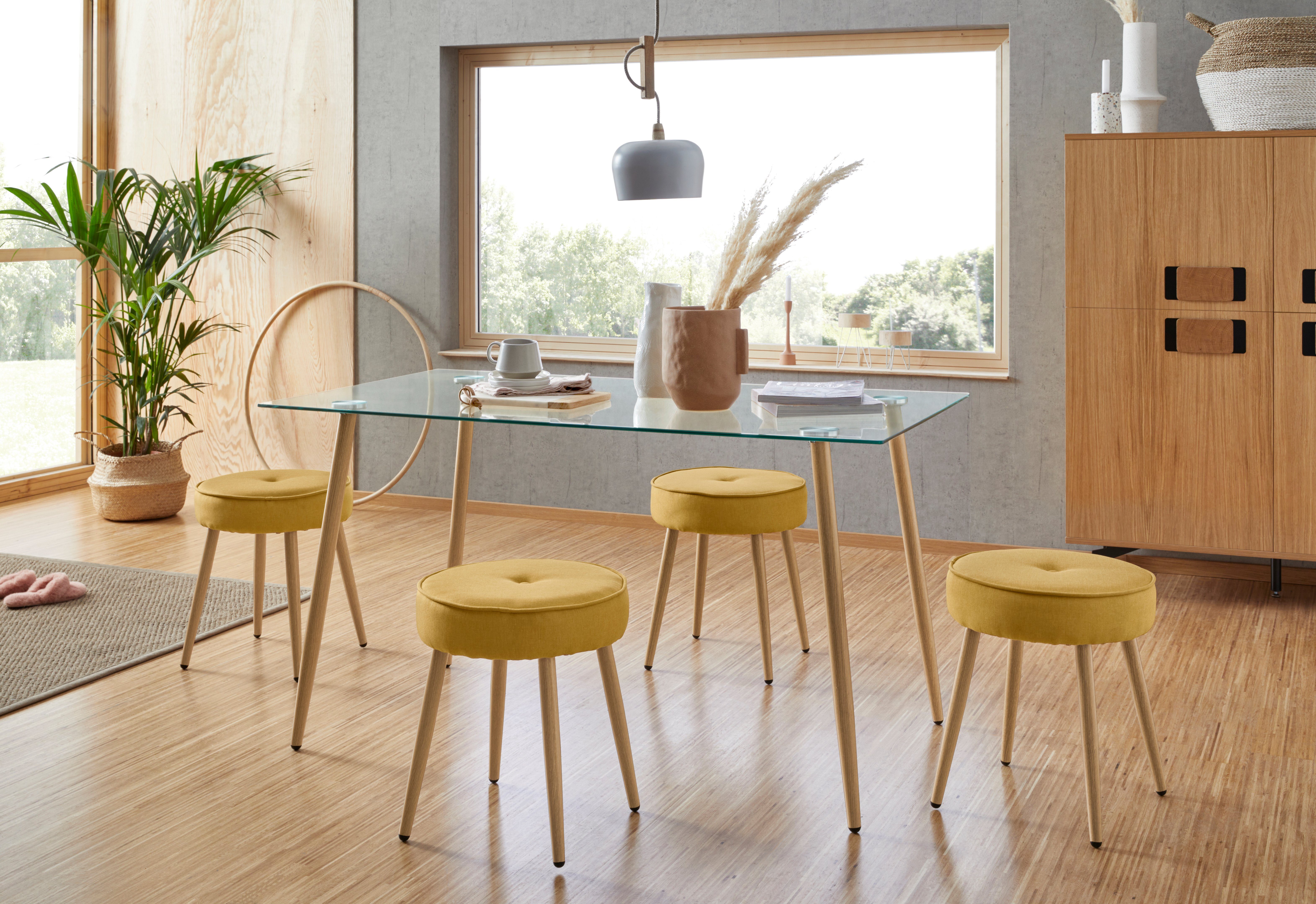 INOSIGN Glazen tafel MILLER Breedte 140 cm