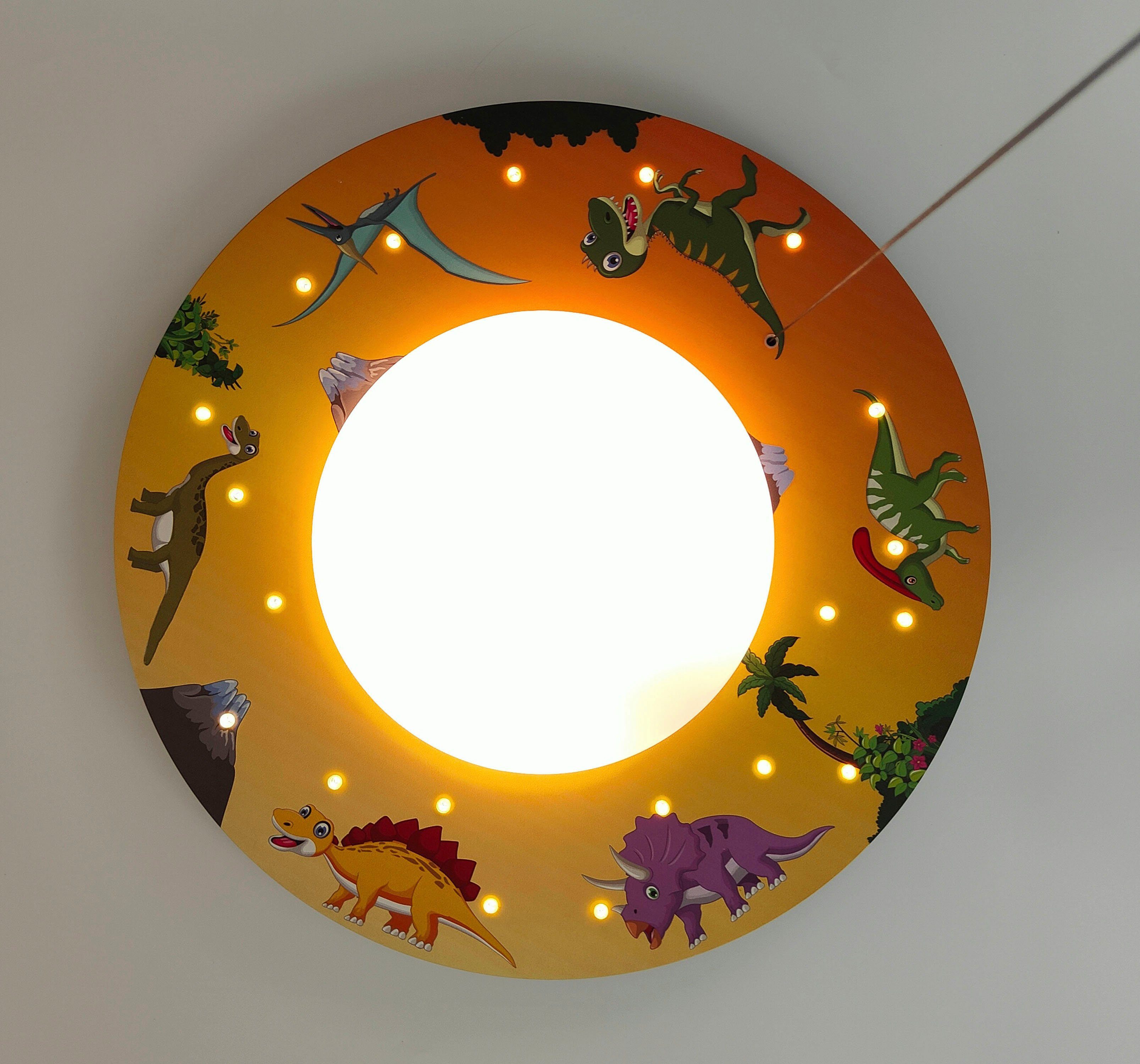 niermann Plafondlamp Dino's exclusieve artprint op het gehele oppervlak (1 stuk)