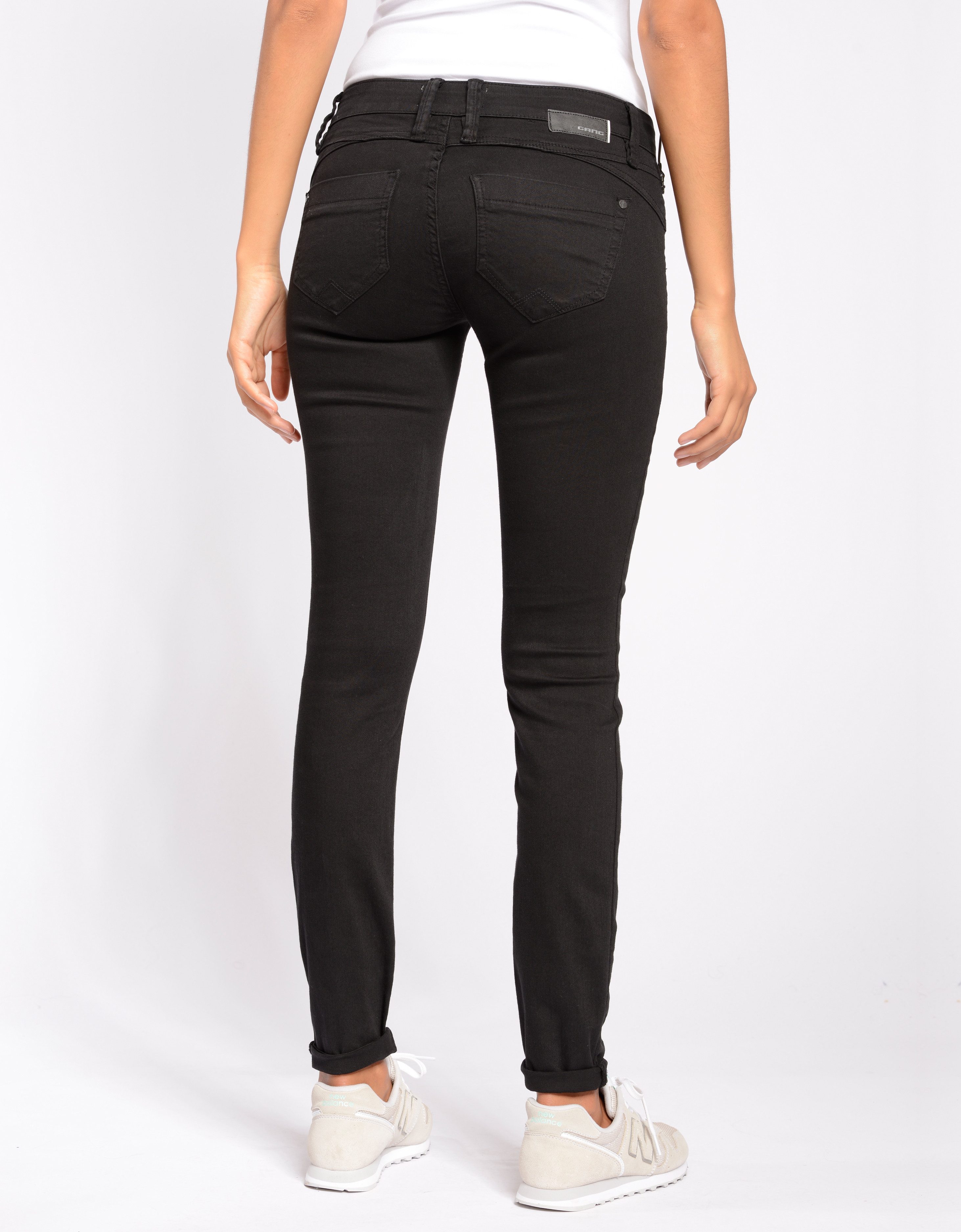 GANG Skinny fit jeans 94NIKITA met een rit-detail aan de kleingeldzakje