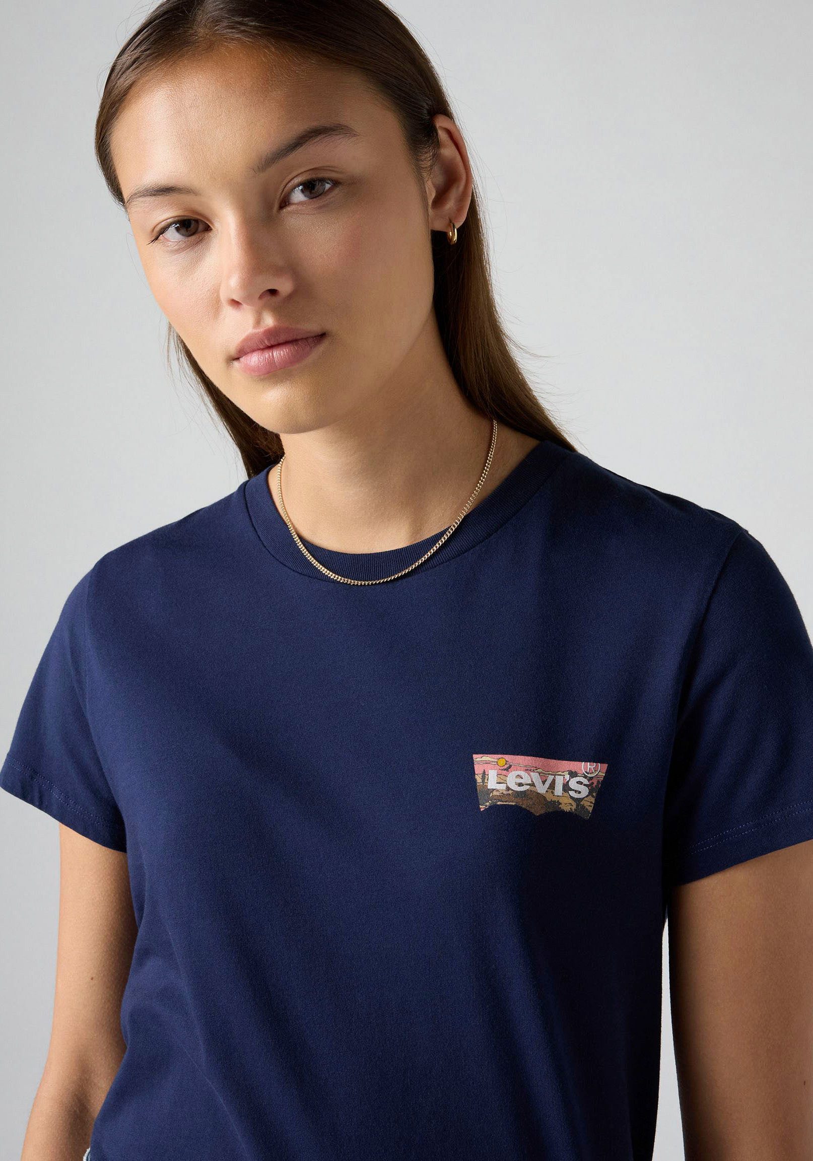 Levi's® T-shirt The Perfect Tee met batwing-logoprint
