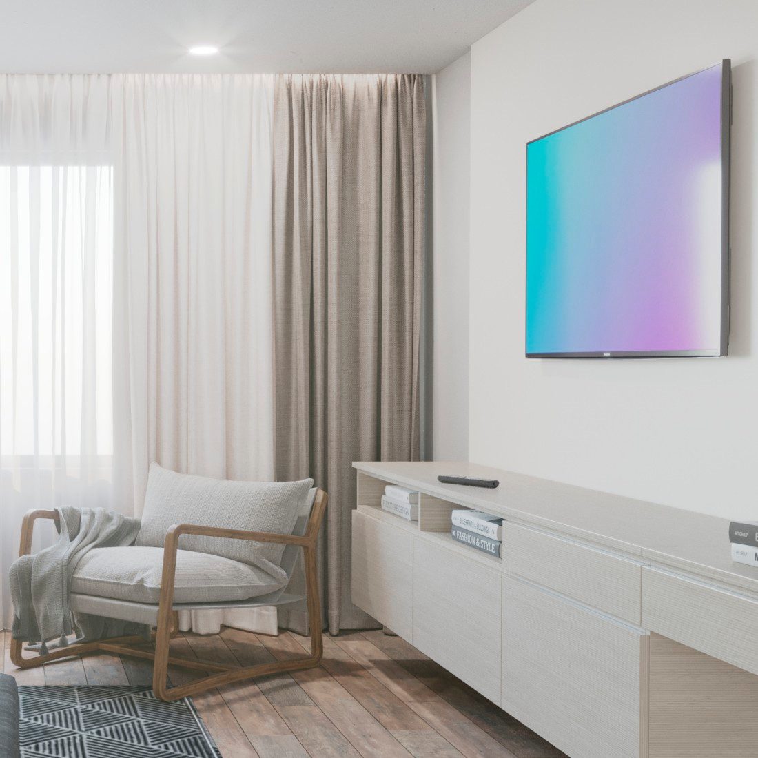 Hama Tv-wandhouder Wandbeugel (vast, 32" - 75", VESA 400x400)