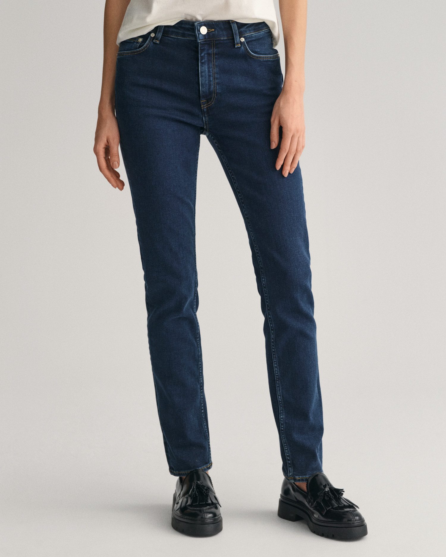 Gant Slim fit jeans SLIM SUPER STRETCH JEANS 5-pocket stijl, hoog elastisch