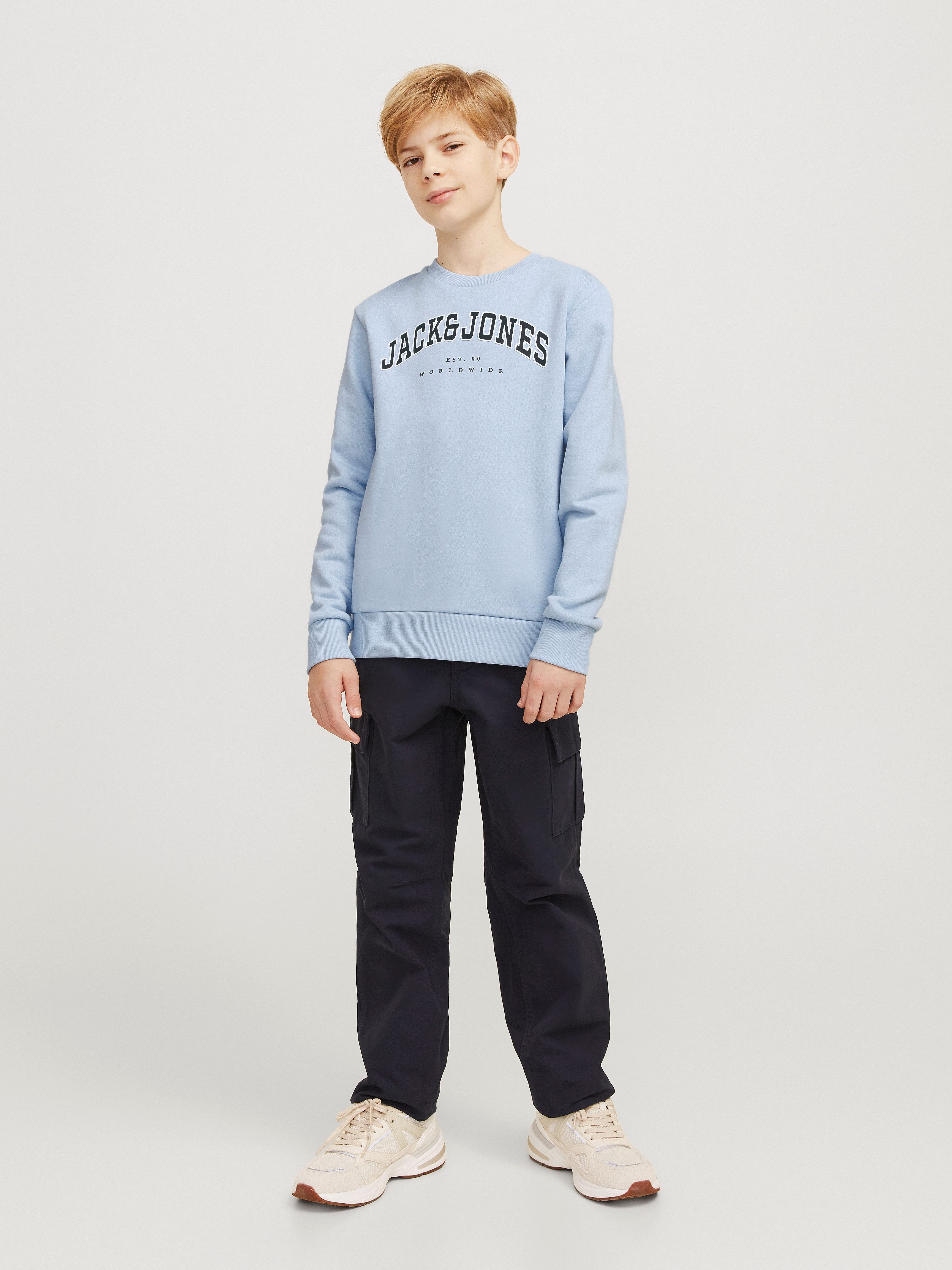 Jack & Jones Junior Sweatshirt JJECALEB VARSITY SWEAT CREW NECK SN JNR
