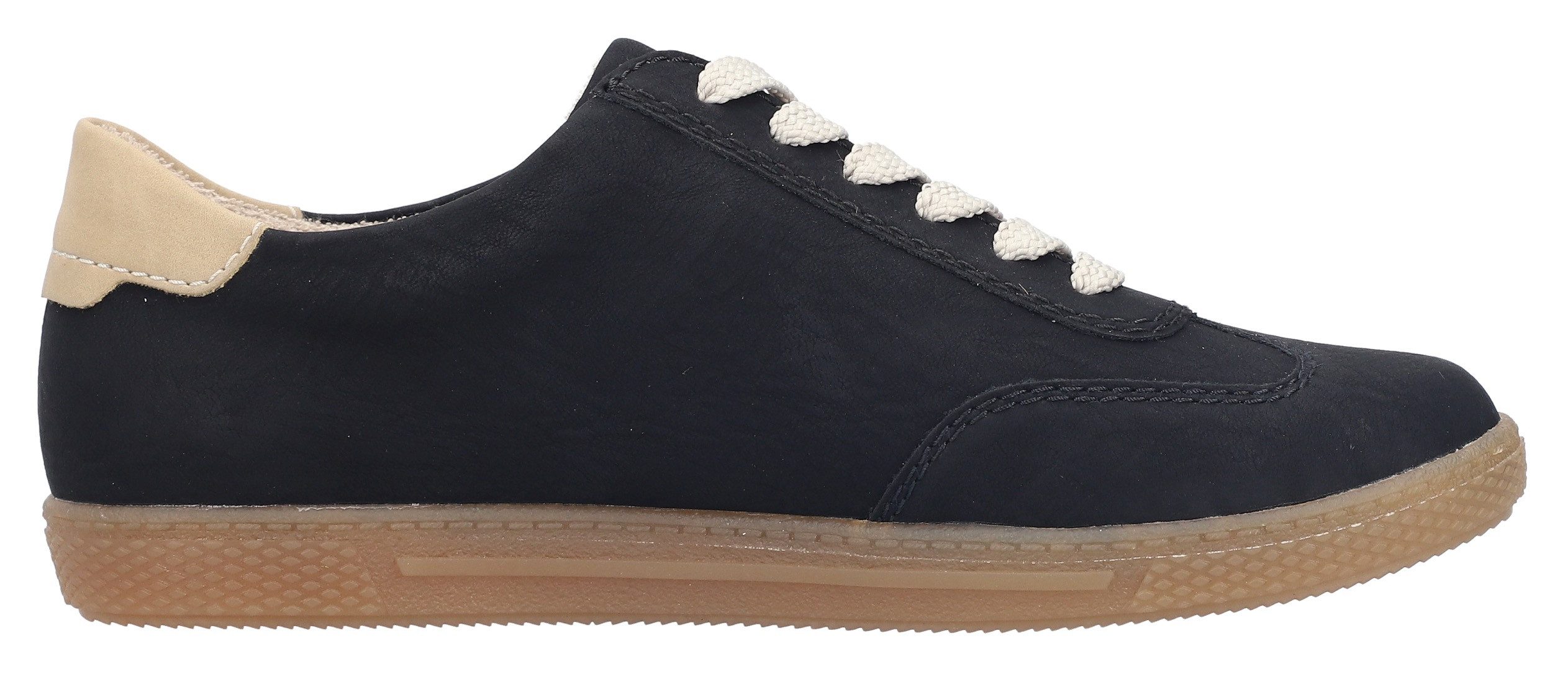 Rieker Sneakers , lage schoen, vrijetijdsschoen, veterschoen met ritssluiting
