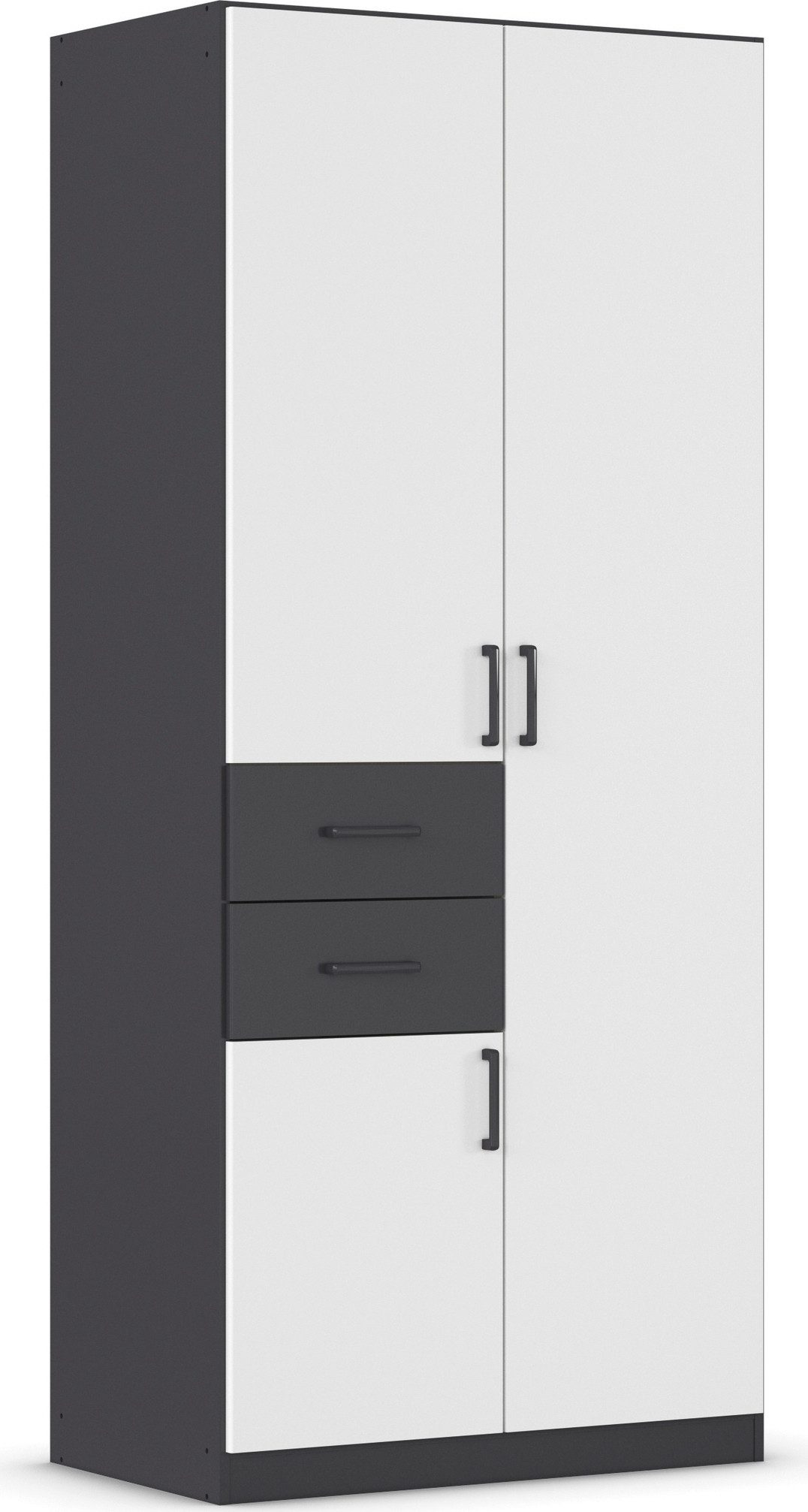 rauch Draaideurkast Kledingkast kast garderobe MAIKA met decor-front 2 lades, in verschillende breedtes, hoogtes, kleuren, made in germany