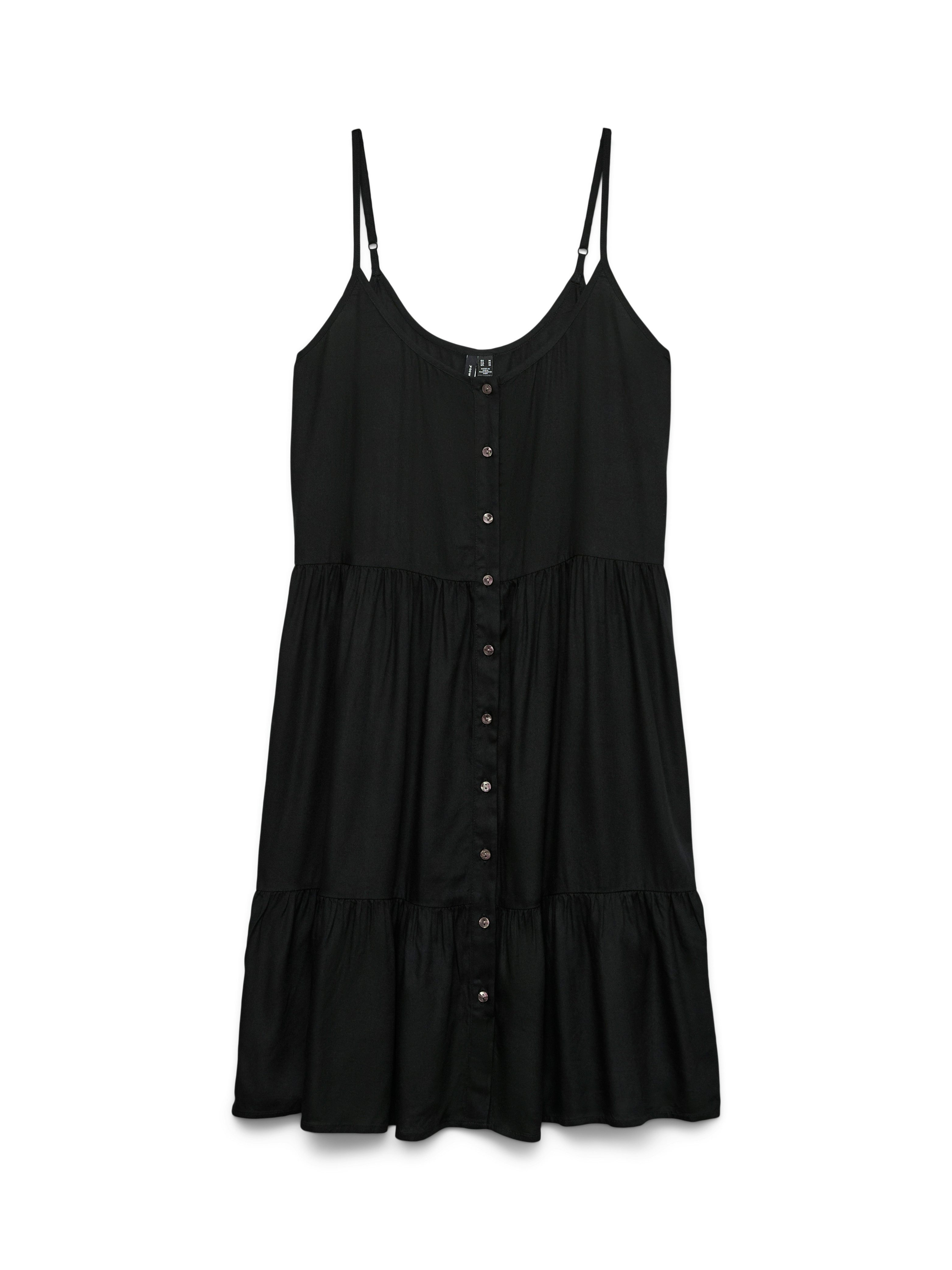 Vero Moda Jurk met bandjes VMBUMPY SHORT SINGLET DRESS WVN GA NOOS