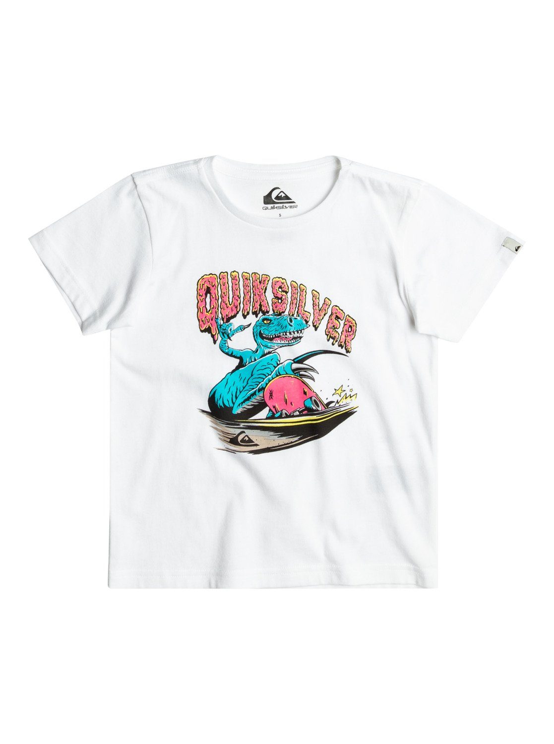 Quiksilver T-shirt Dinos Ride jongens t-shirts maat 2(84-92cm) wit