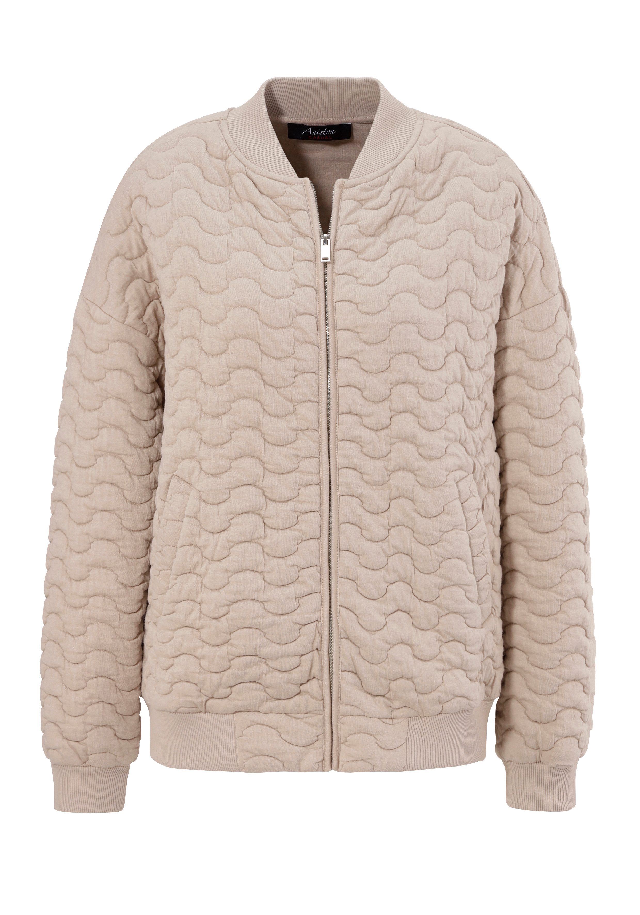 Aniston CASUAL Blouson met gewatteerde golvende stiksels