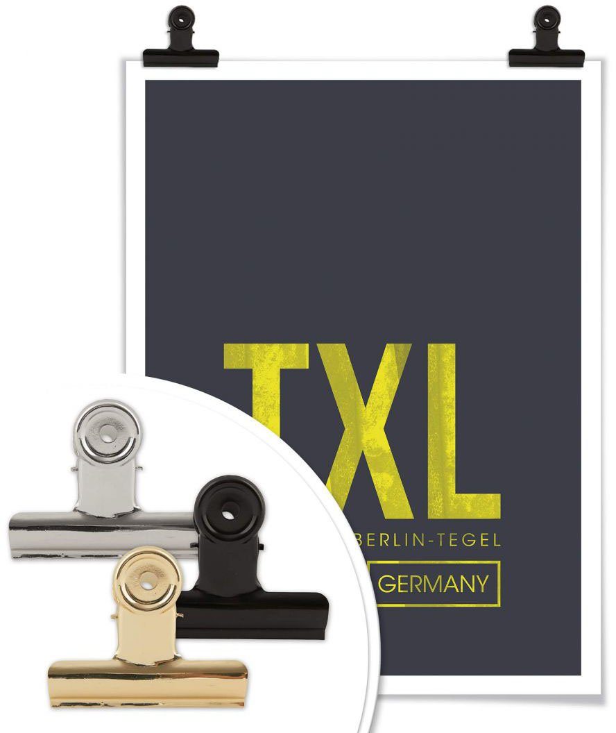 Wall-Art Poster Artprint TXL luchthaven Berlijn (1 stuk)