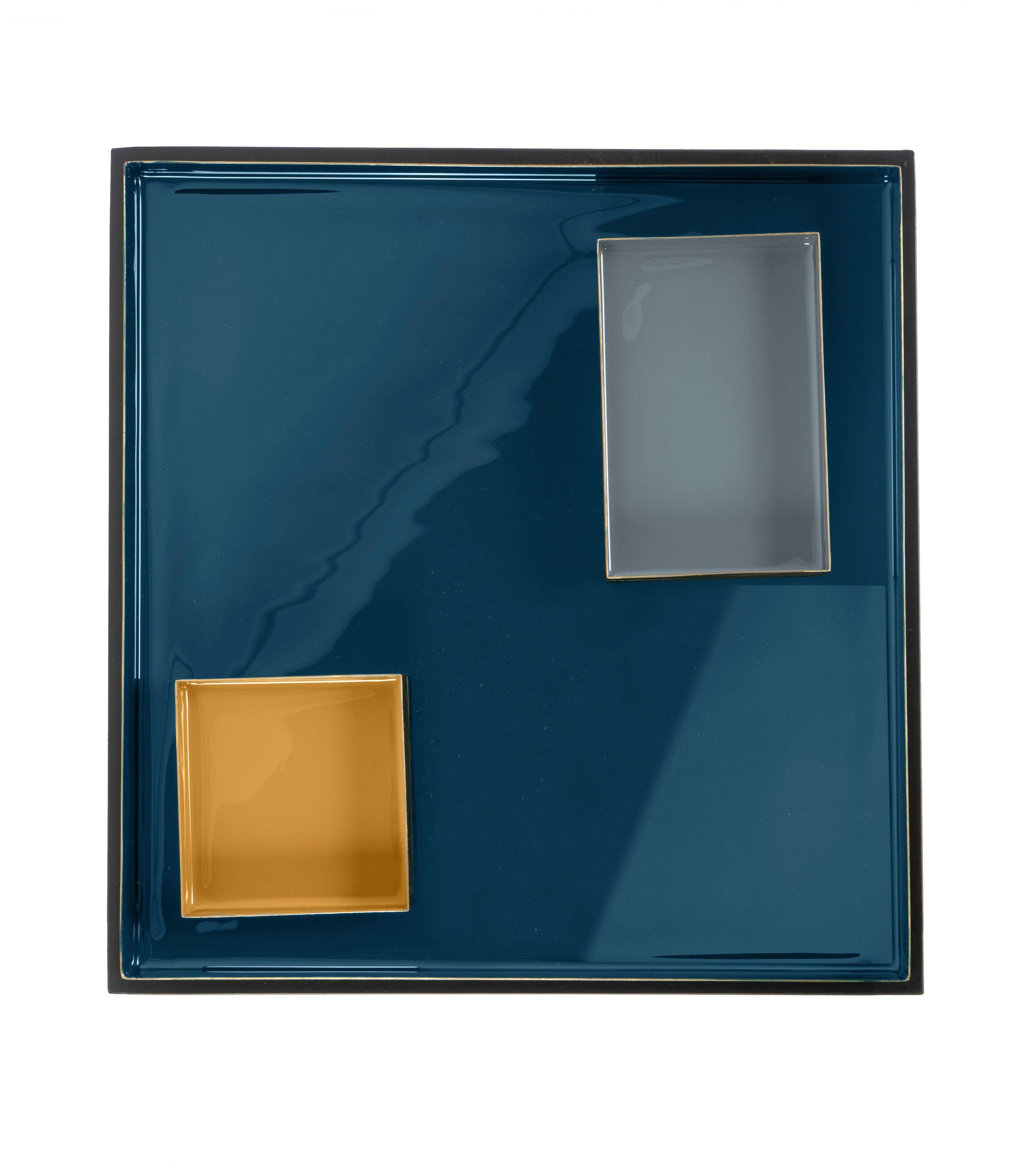 Kayoom Bijzettafel Famosa, metalen bijzettafel in vierkante vorm Kleurrijke tafel, afmetingen schaal: 11 x 11 x 2 / 15,8 x 11 x 2 cm (1 stuk)