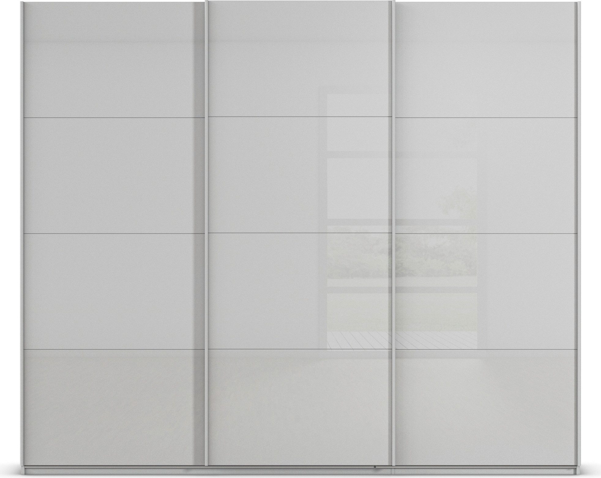 rauch Schuifdeurkast Kledingkast Kast Garderobe AGORDO met Glasfront doordachte binnenuitrusting, in 4 breedtes en 2 hoogtes made in germany