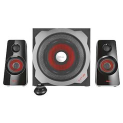 trust gxt 38 2.1 ultimate bass speaker set zwart