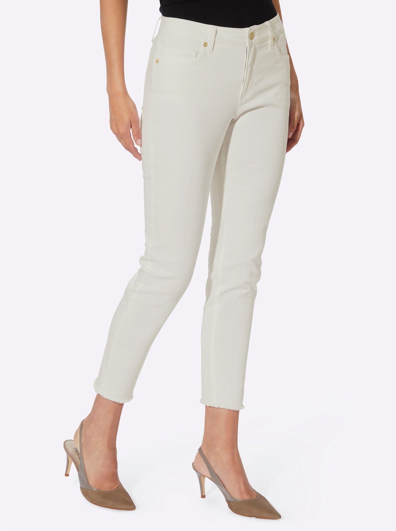heine 5-pocket jeans dames skinny jeans maat 40 wit