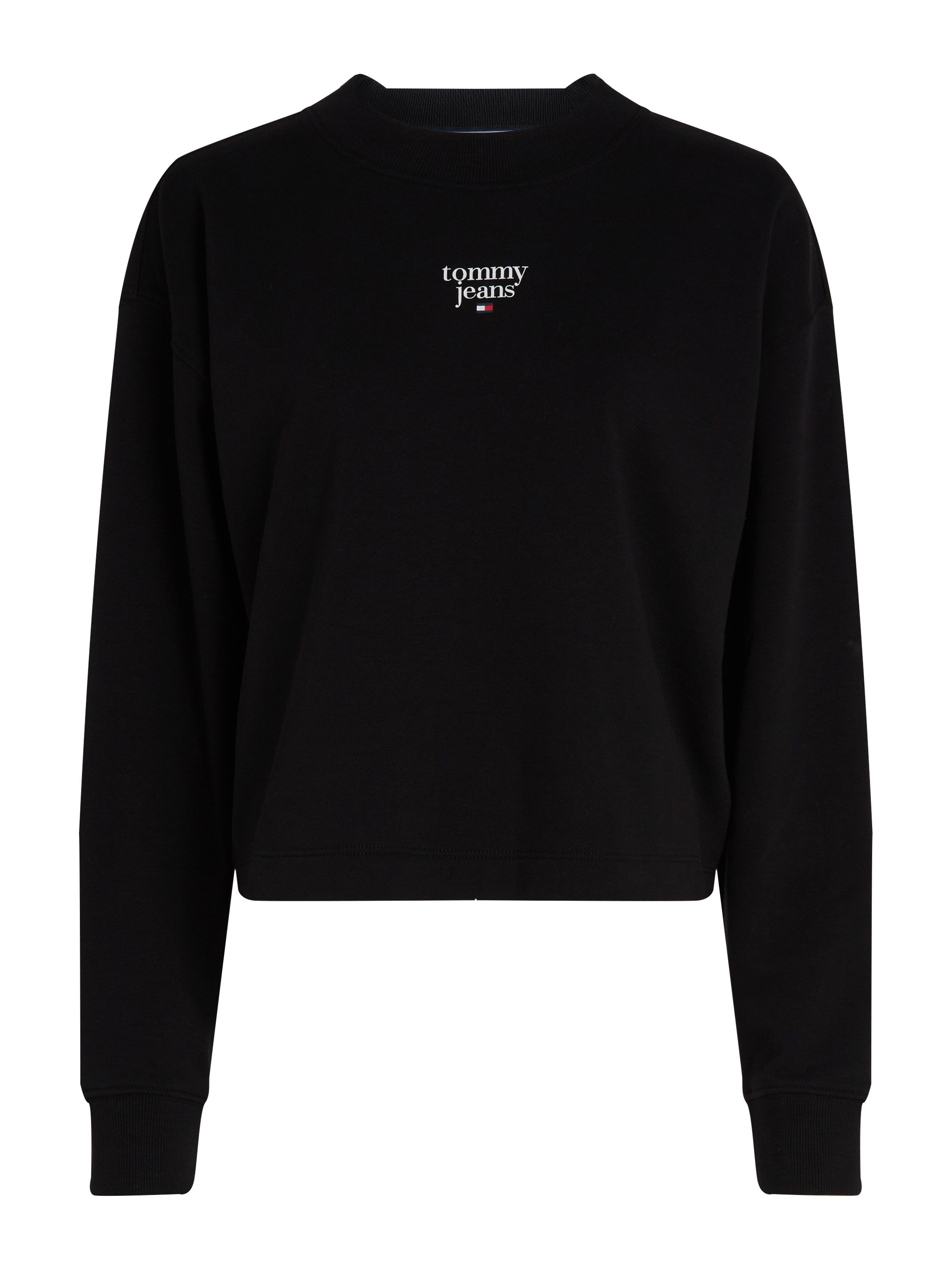 Tommy Jeans Curve Sweatshirt TJW ESSENTIAL LOGO 1 CREW EXT in grote maten met logo-opschrift