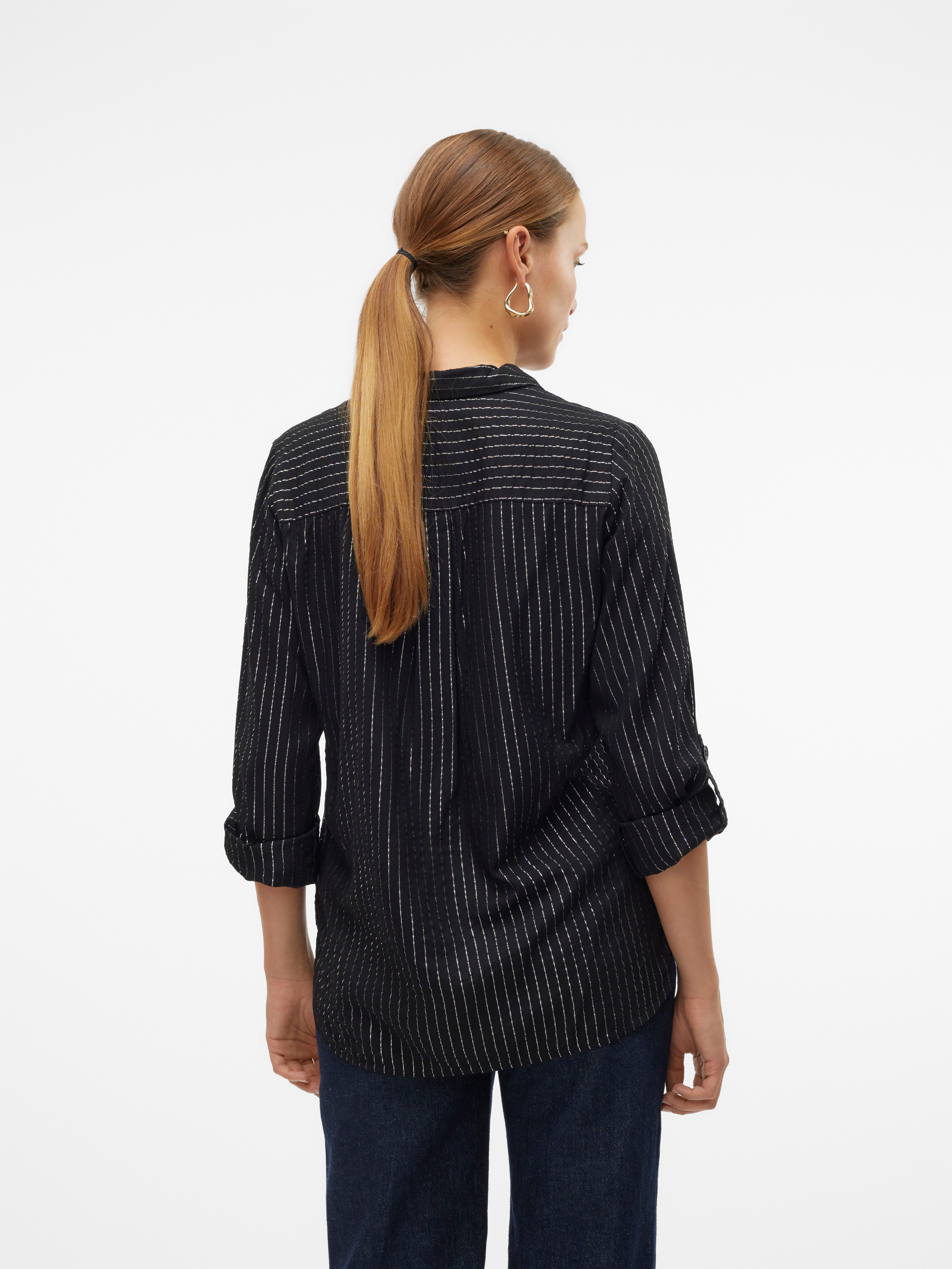 Vero Moda Overhemdblouse VMBUMPY LS GLITTER SHIRT WVN GA NOOS