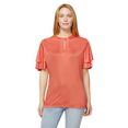 linea tesini by heine shirt met korte mouwen shirt (1-delig) oranje