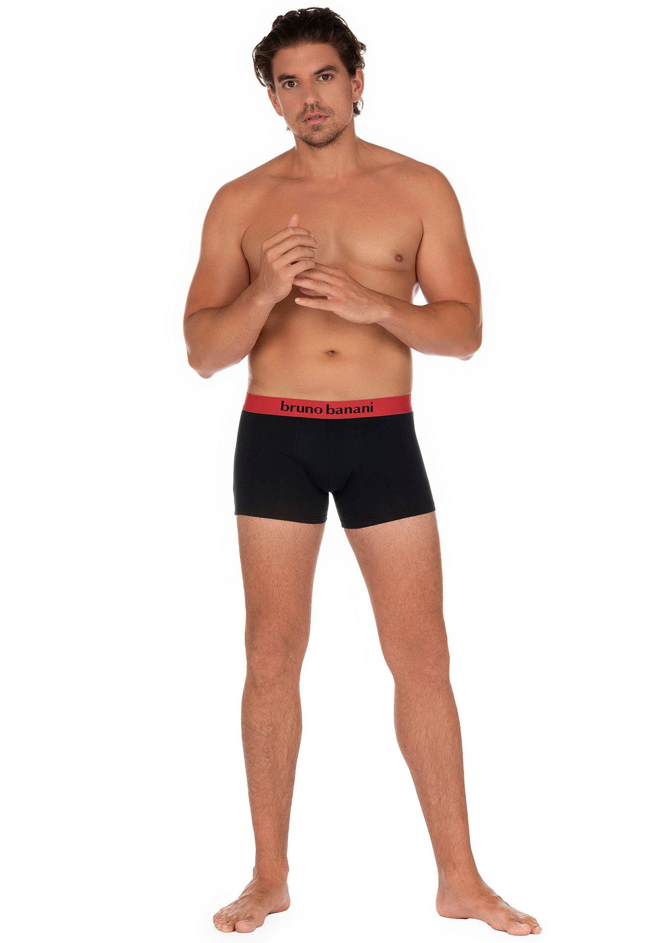 Bruno Banani Boxershort met contrasterend logo-tailleband (2 stuks, Set van 2)