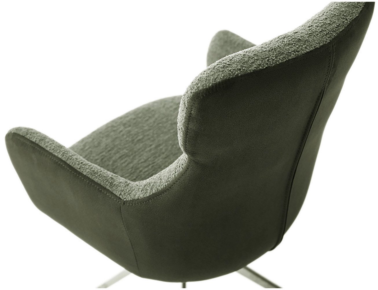 MCA furniture Eetkamerstoel (2-set), draaibaar 360°, draai- & schommelfunctie, zithoogte ca. 50 cm
