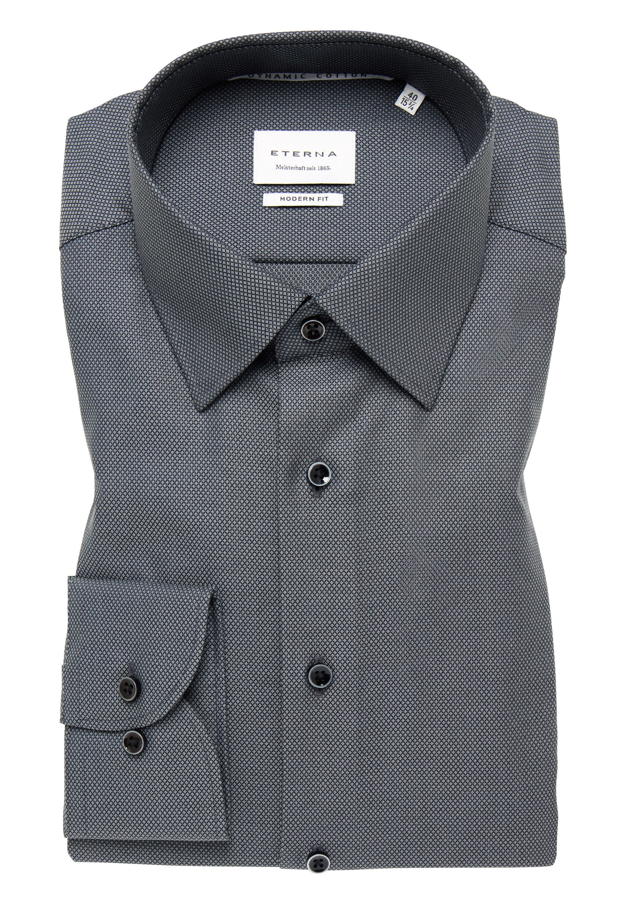 Eterna Overhemd met lange mouwen MODERN FIT NON IRON (strijkvrij)