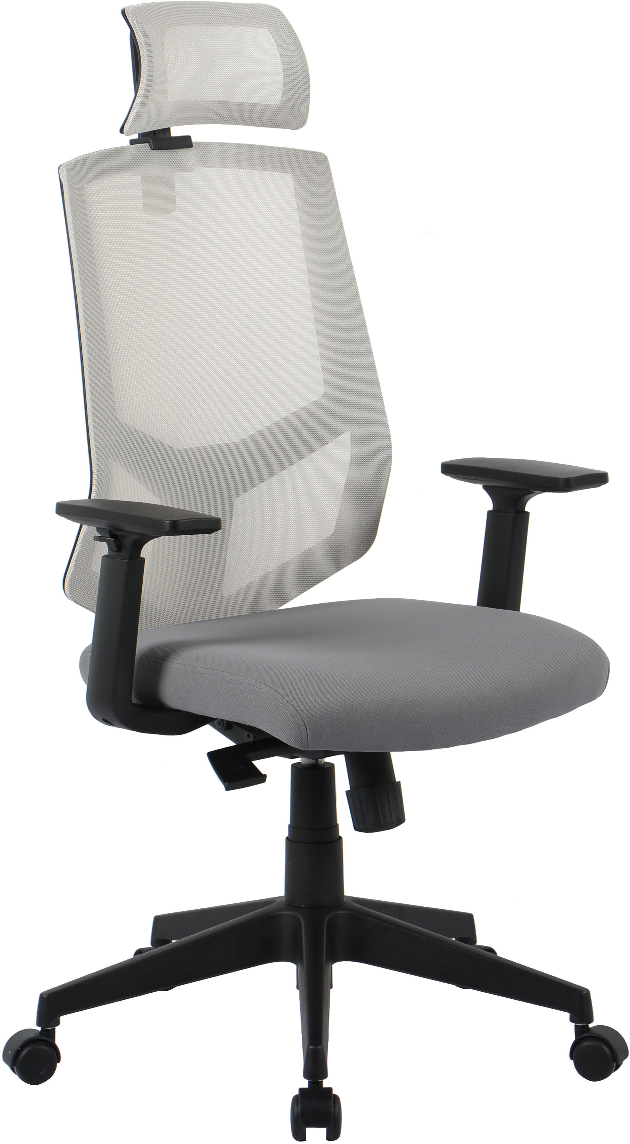 INOSIGN Bureaustoel Netti, bureaustoel, hoogwaardige ergonomische uitrusting bureaustoelen grijs
