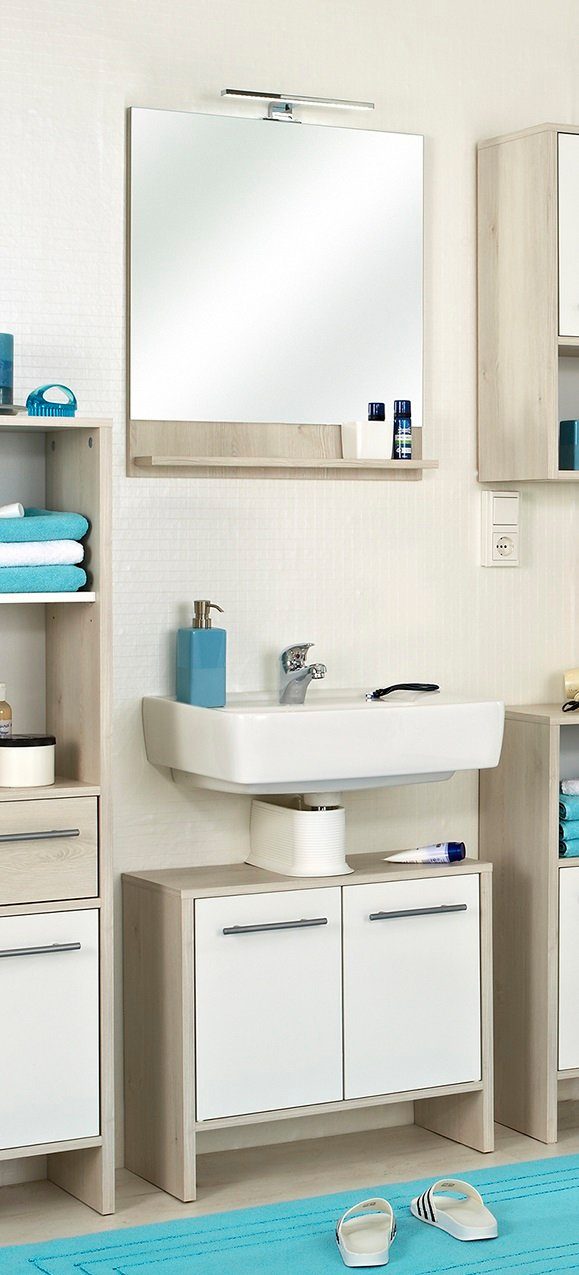 Saphir Badmeubelset Quickset 350 2-delig, met wastafelonderkast en led-spiegel (set)