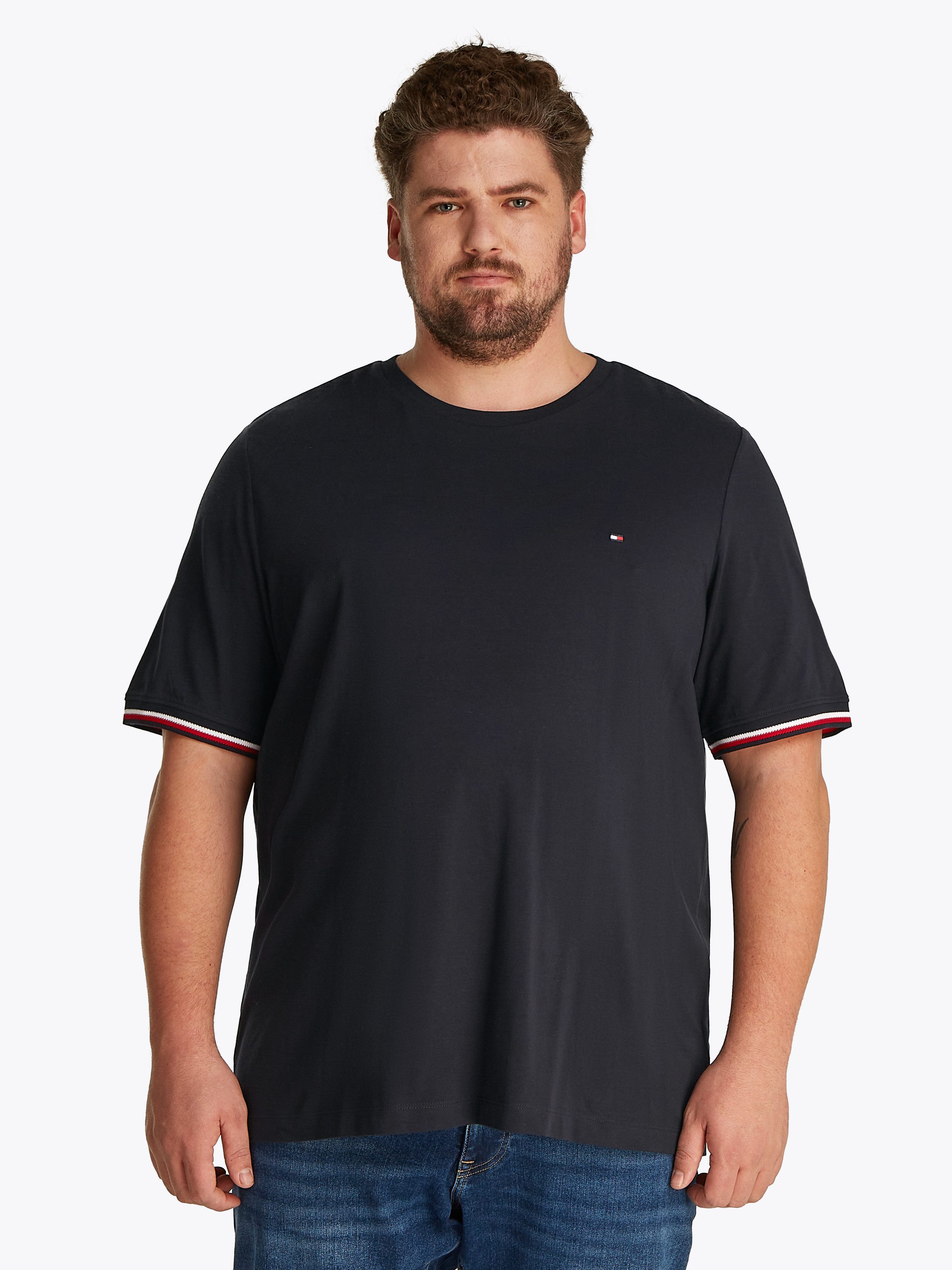 Tommy Hilfiger T-shirt BT-GLOBAL STRIPE CUFF TEE-B