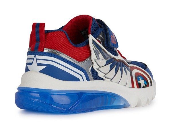 Geox Sneakers J CIBERDRON BOY B met coole knipperfunctie, vrijetijdsschoen, lage schoen, veterschoen