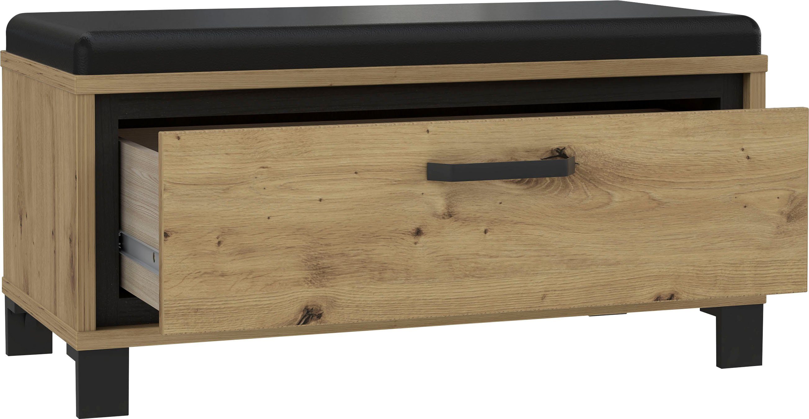 FORTE Zitbank Trondheim Breedte ca. 90 cm , inclusief zitkussen