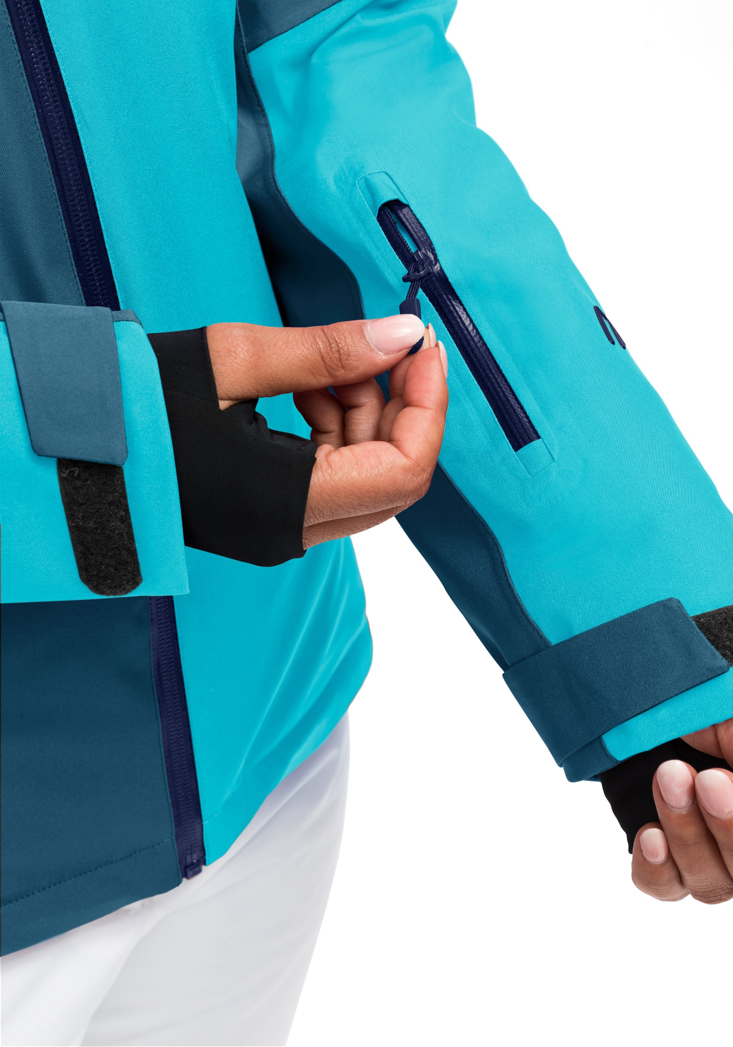 Maier Sports Ski-jack Nuria Dames winterjas, wind- en waterdicht, 3 ritszakken, regular fit