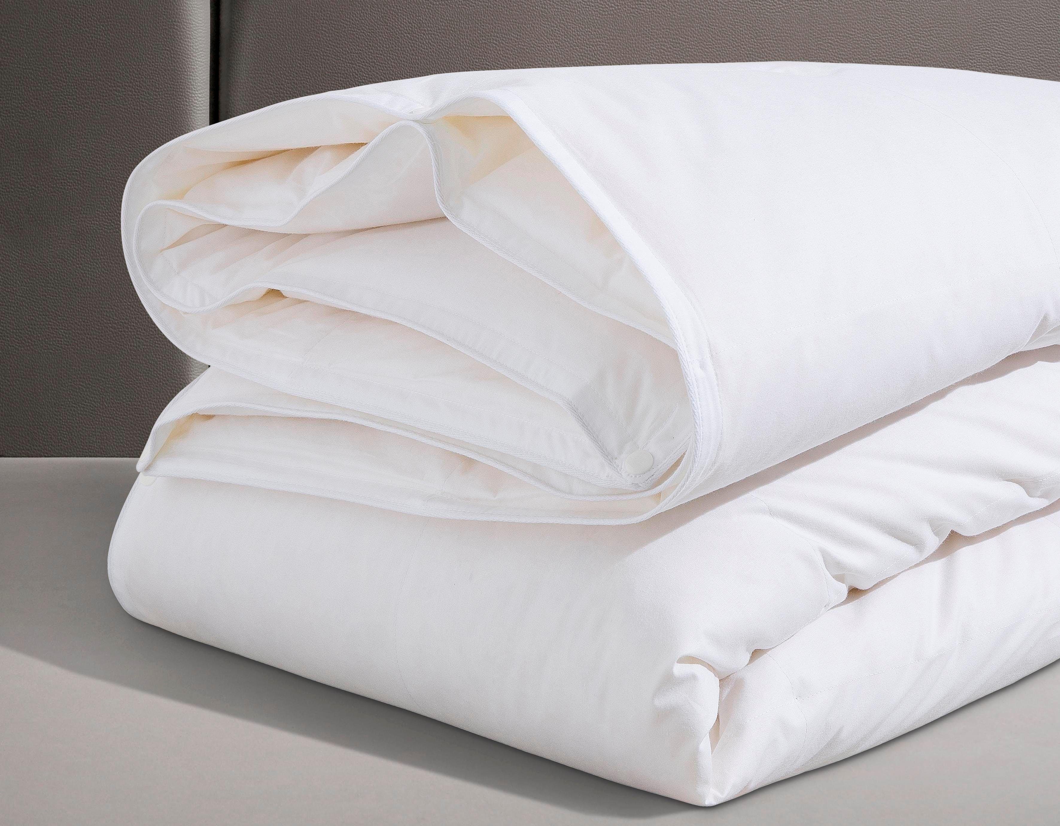 Hanse by RIBECO Veren dekbed + veren kussen Jonas Slaapcomfort voor alle seizoenen! (voordeelset)