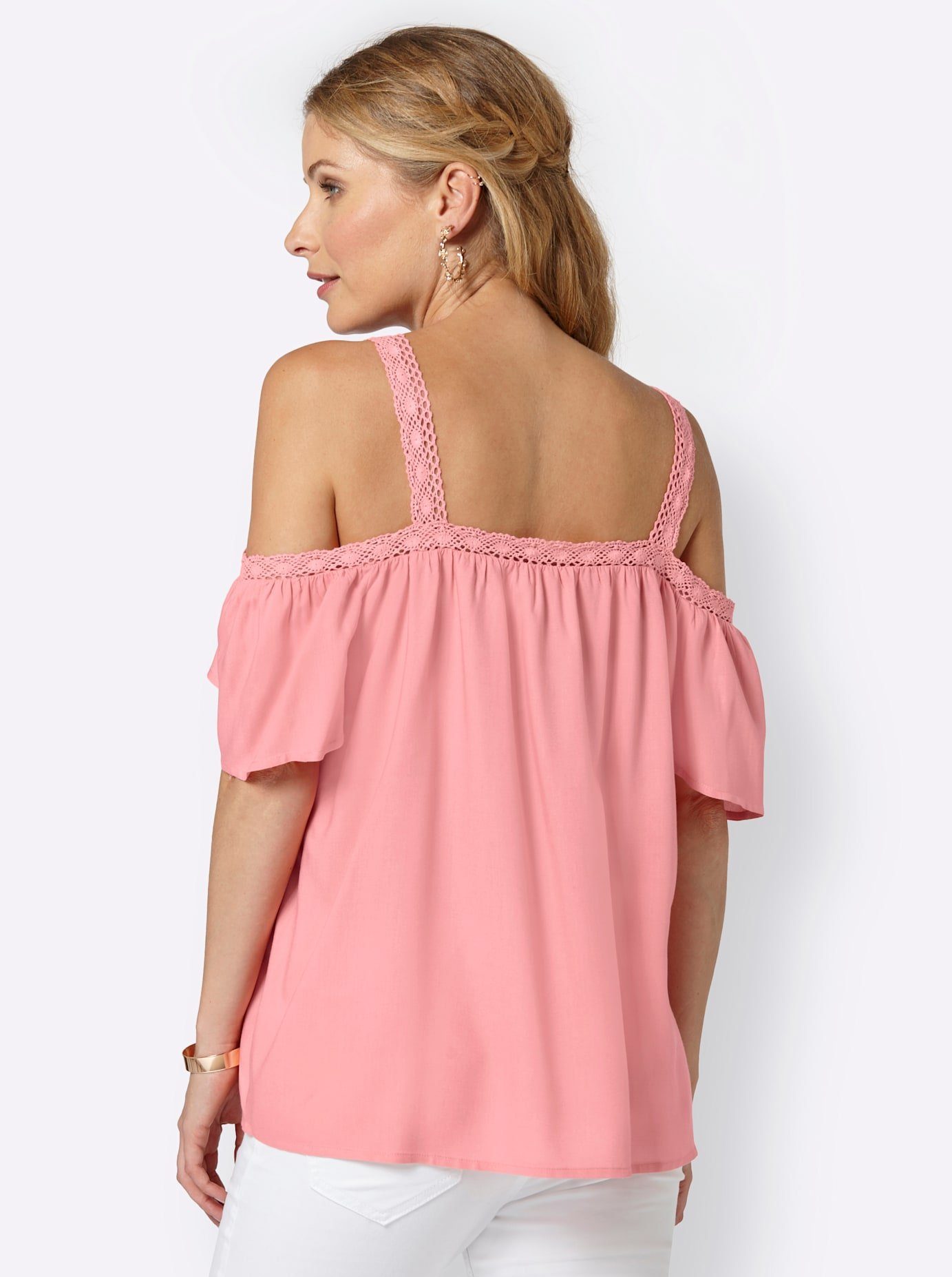Classic Inspirationen Blouse met carmenhals