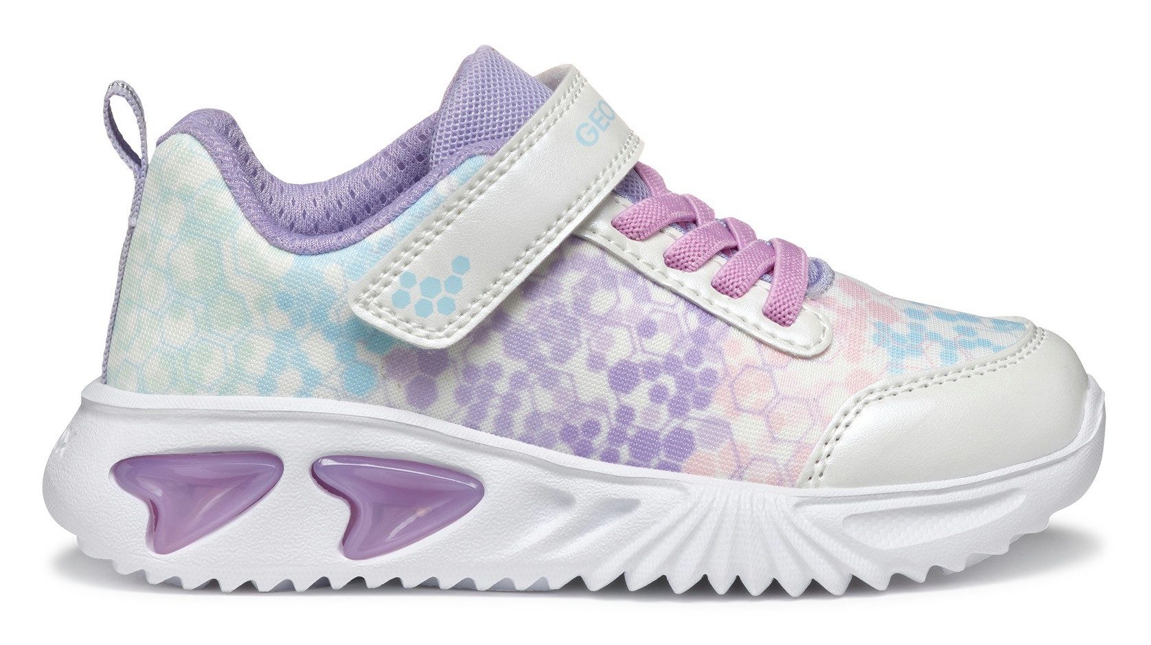 Geox Sneakers J ASSISTER GIRL knipperschoen , lage schoen, klittenbandschoen met textielvoering