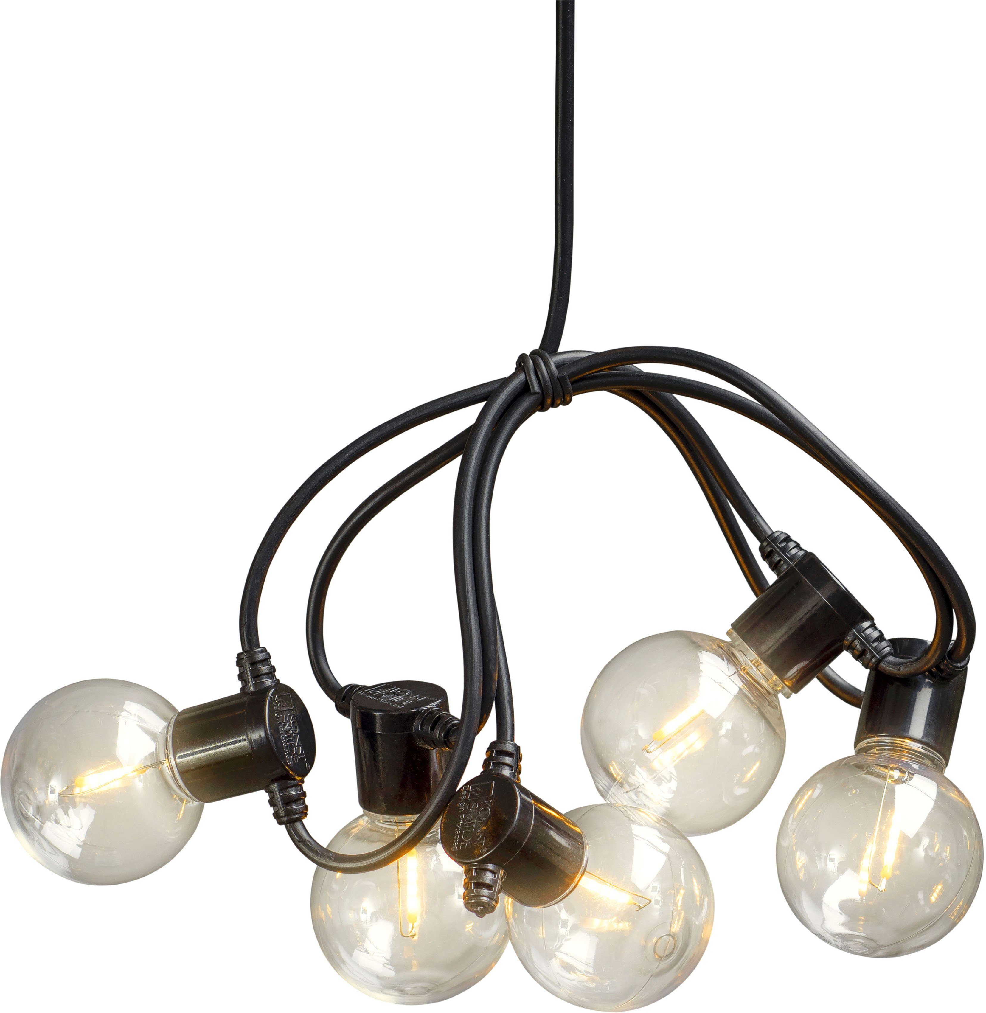 KONSTSMIDE Led-lichtsnoer Led biertuinverlichting, 10 heldere lampen / 20 amberkleurige dioden (1 stuk)
