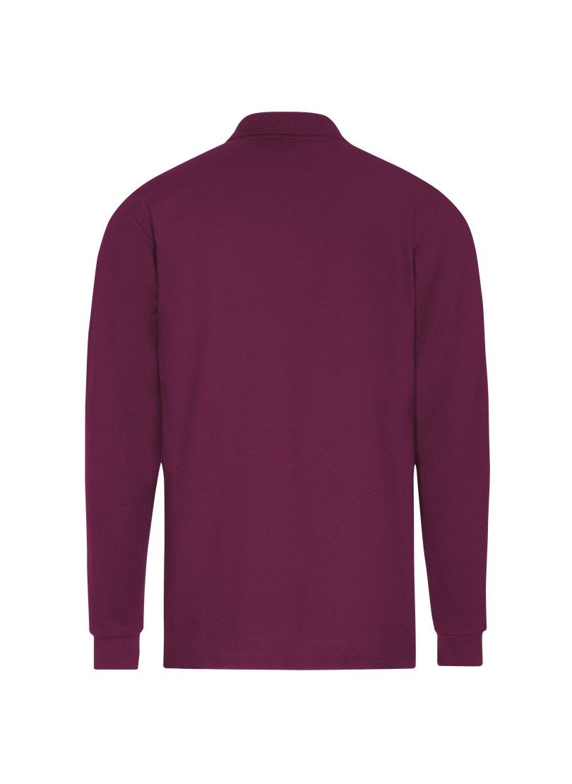 Trigema Poloshirt lange mouw poloshirt met mouwboorden (1-delig)