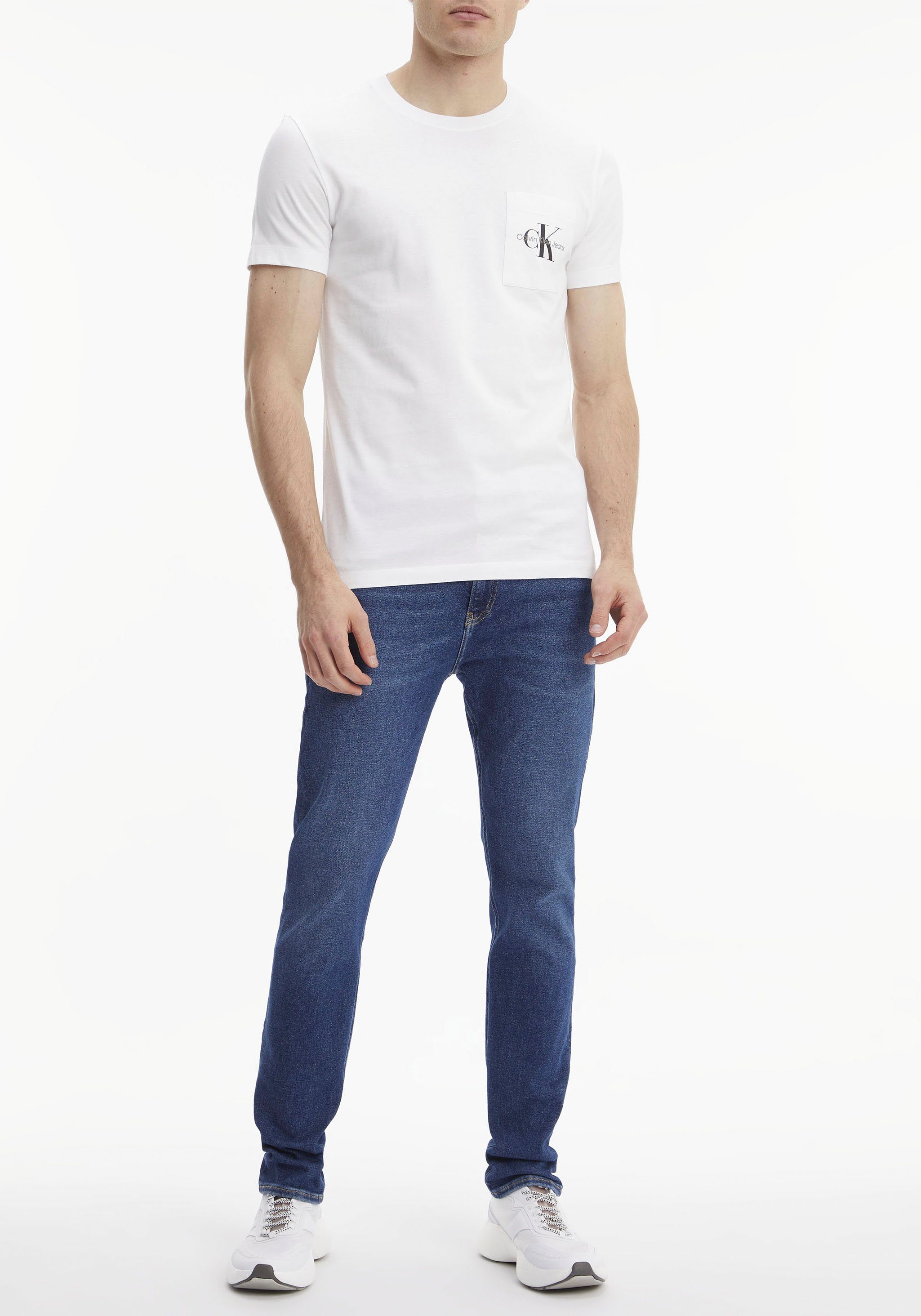 Calvin Klein T-shirt CORE MONOGRAM POCKET SLIM TEE